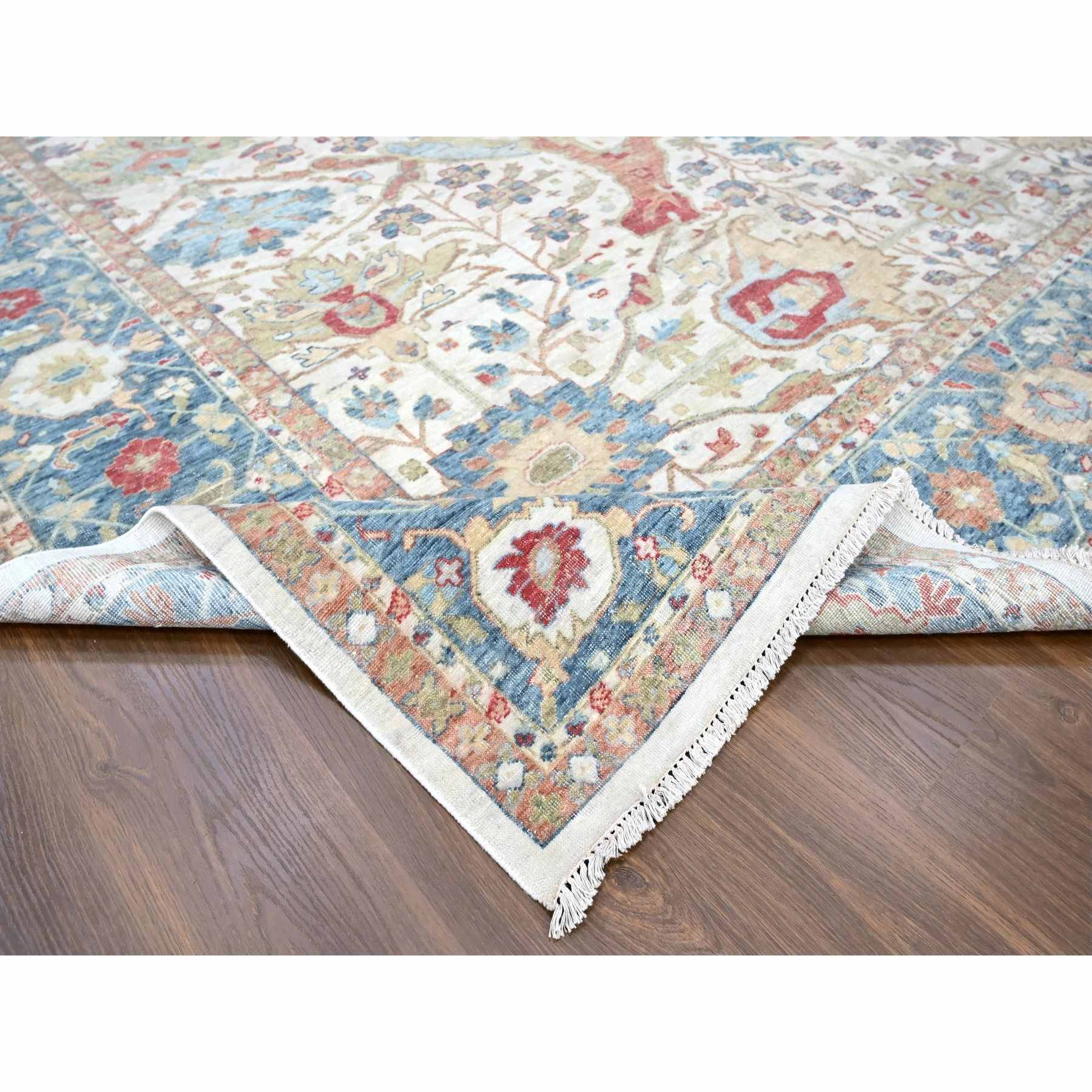 Oushak-And-Peshawar-Hand-Knotted-Rug-51110