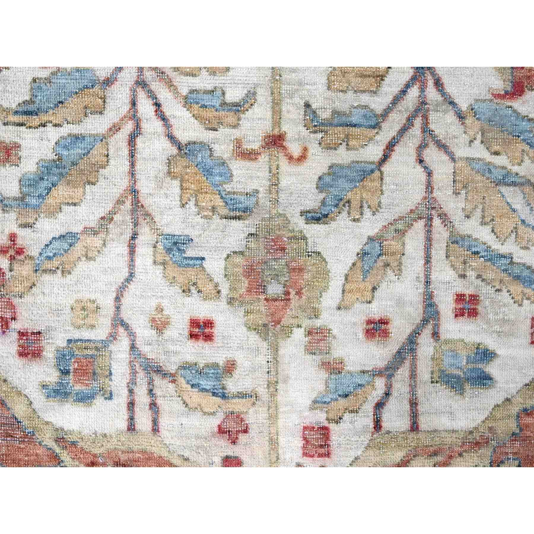 Oushak-And-Peshawar-Hand-Knotted-Rug-51110