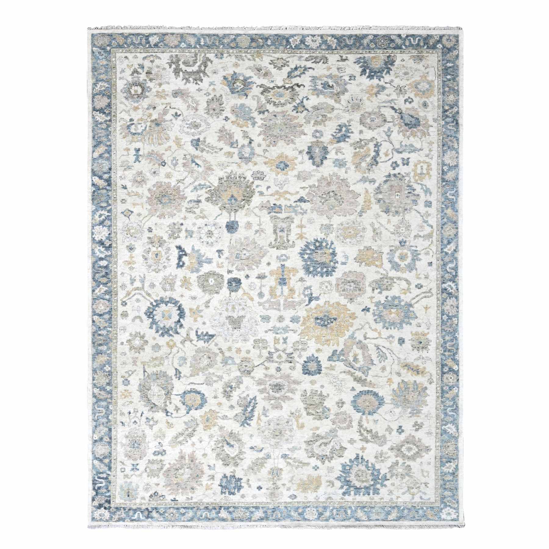 Oushak-And-Peshawar-Hand-Knotted-Rug-51120