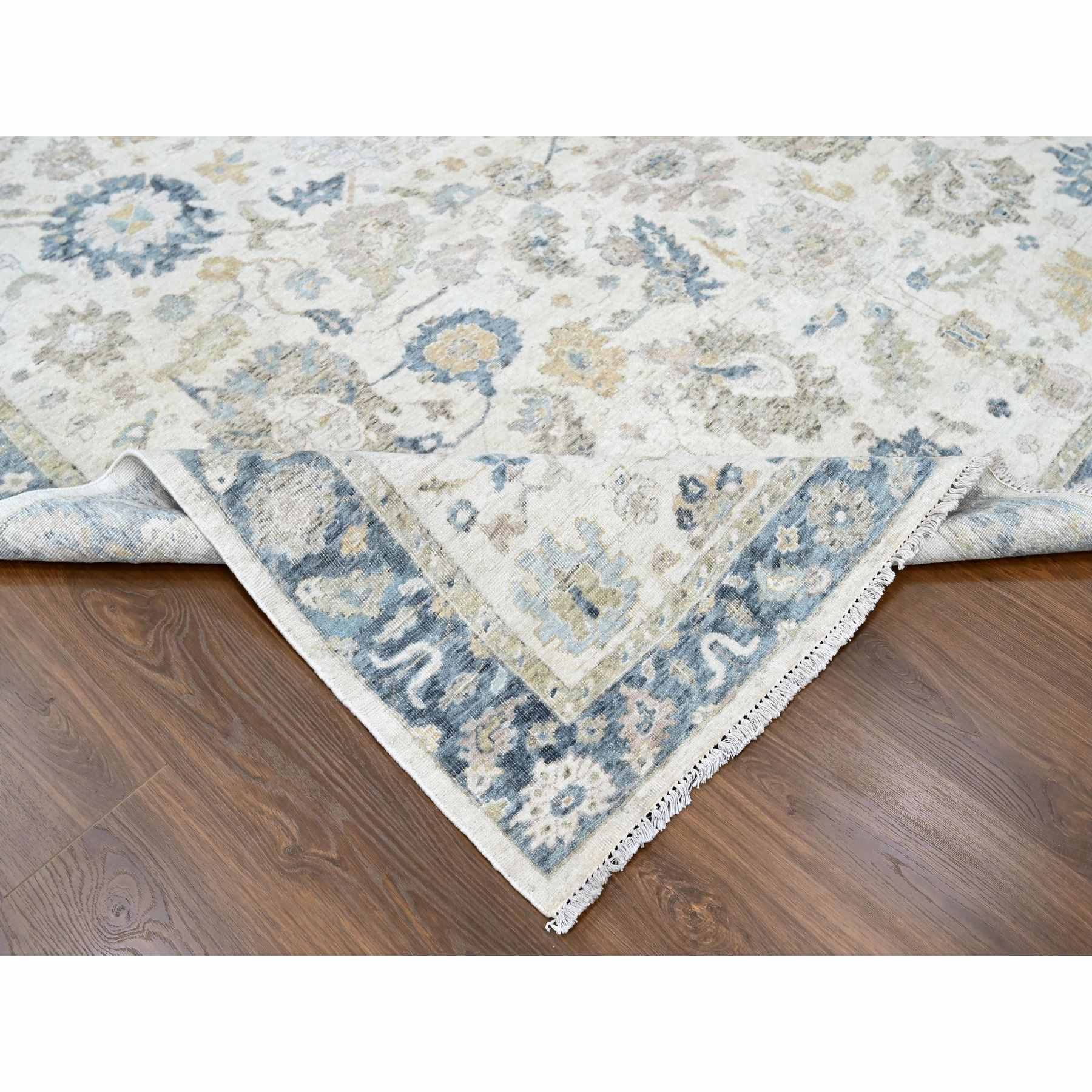 Oushak-And-Peshawar-Hand-Knotted-Rug-51120