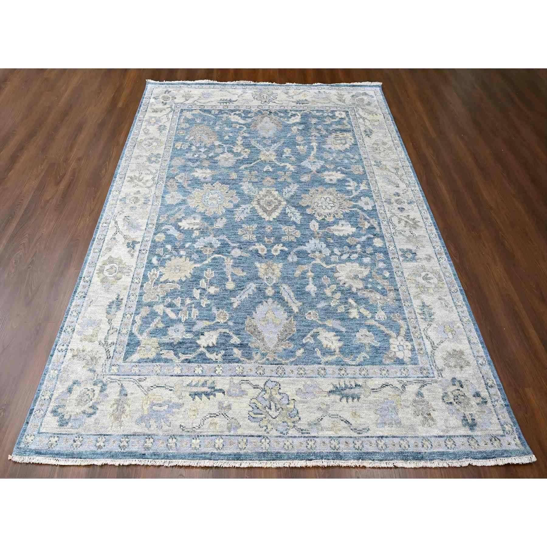 Oushak-And-Peshawar-Hand-Knotted-Rug-51170