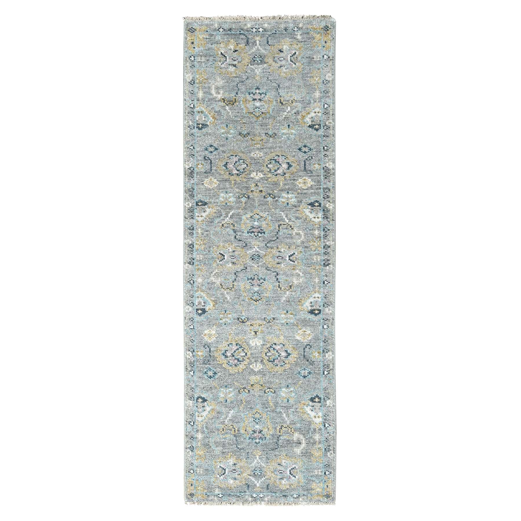 Oushak-And-Peshawar-Hand-Knotted-Rug-51235