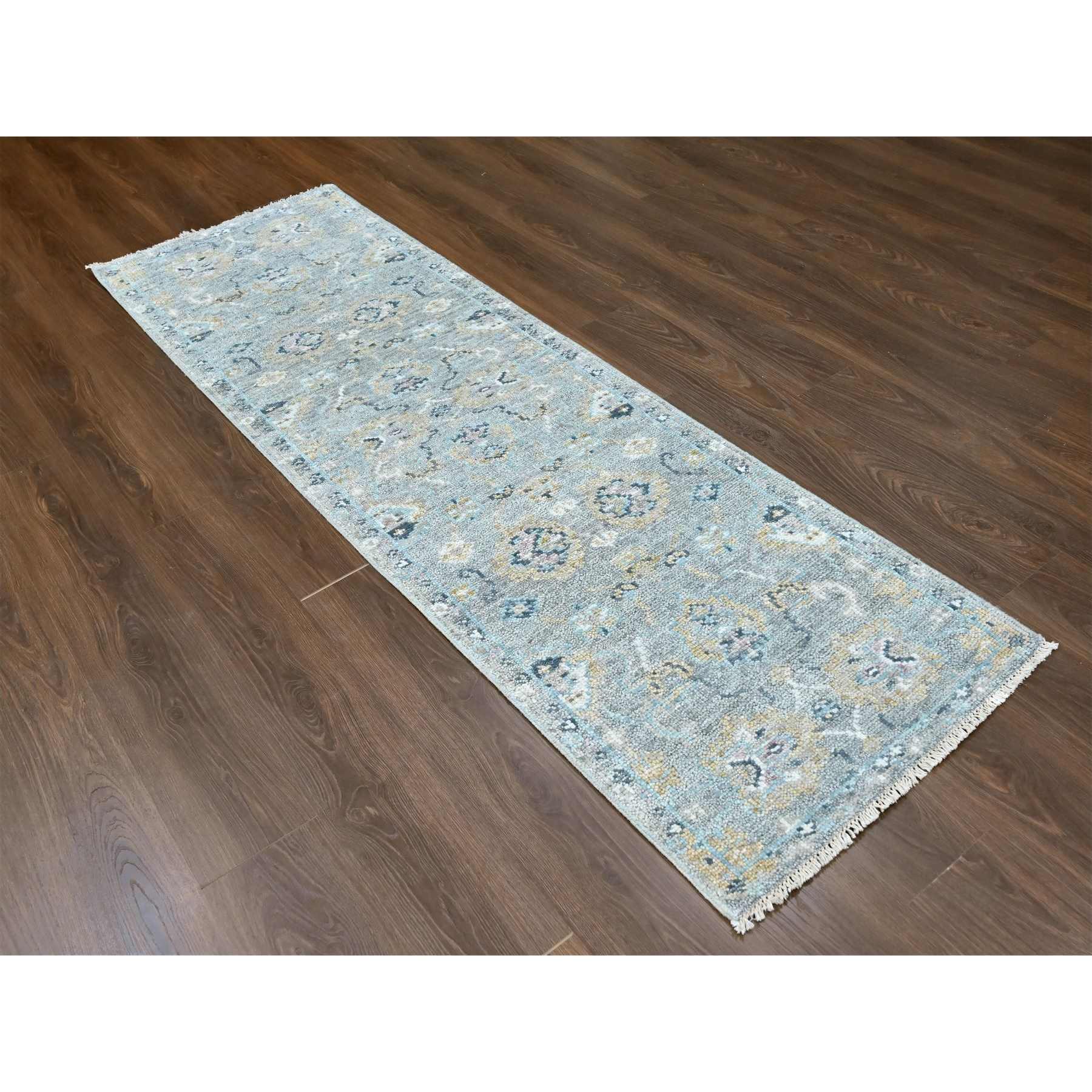 Oushak-And-Peshawar-Hand-Knotted-Rug-51235