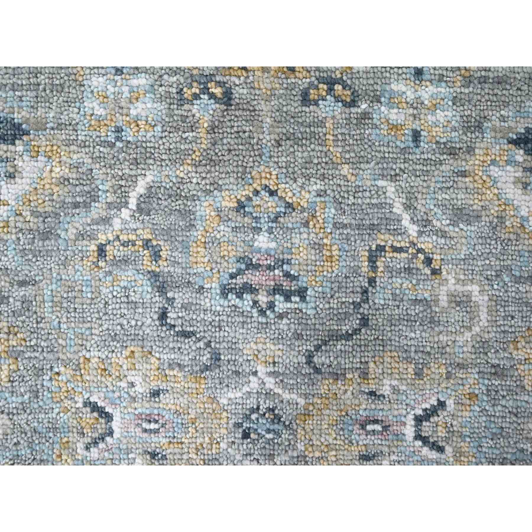 Oushak-And-Peshawar-Hand-Knotted-Rug-51235