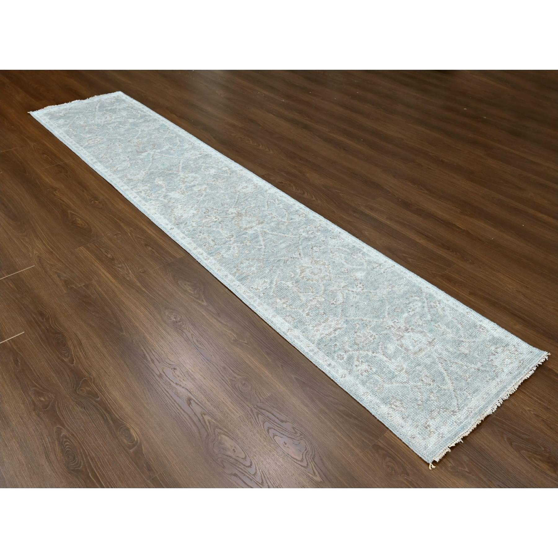 Oushak-And-Peshawar-Hand-Knotted-Rug-51245