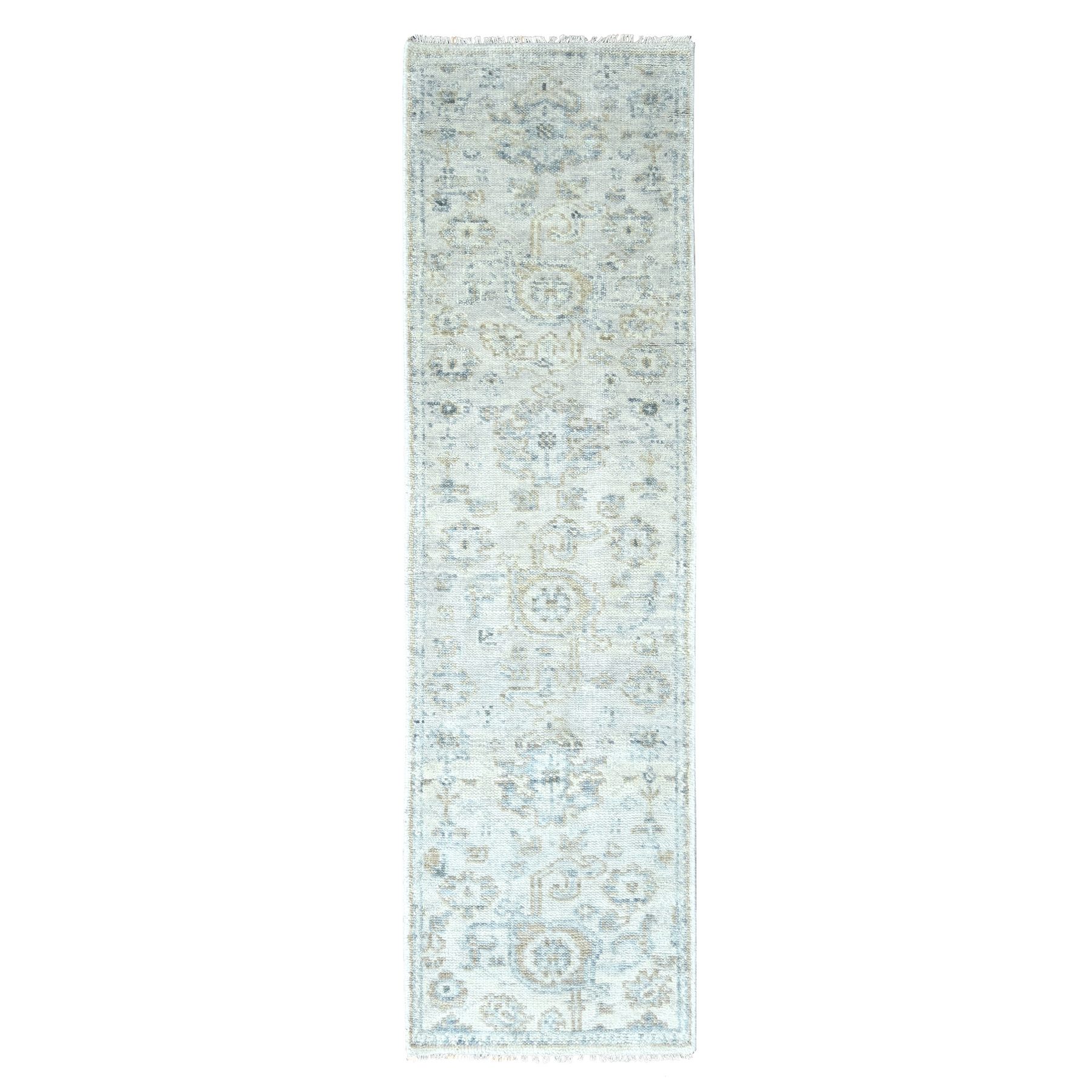 Oushak-And-Peshawar-Hand-Knotted-Rug-51320
