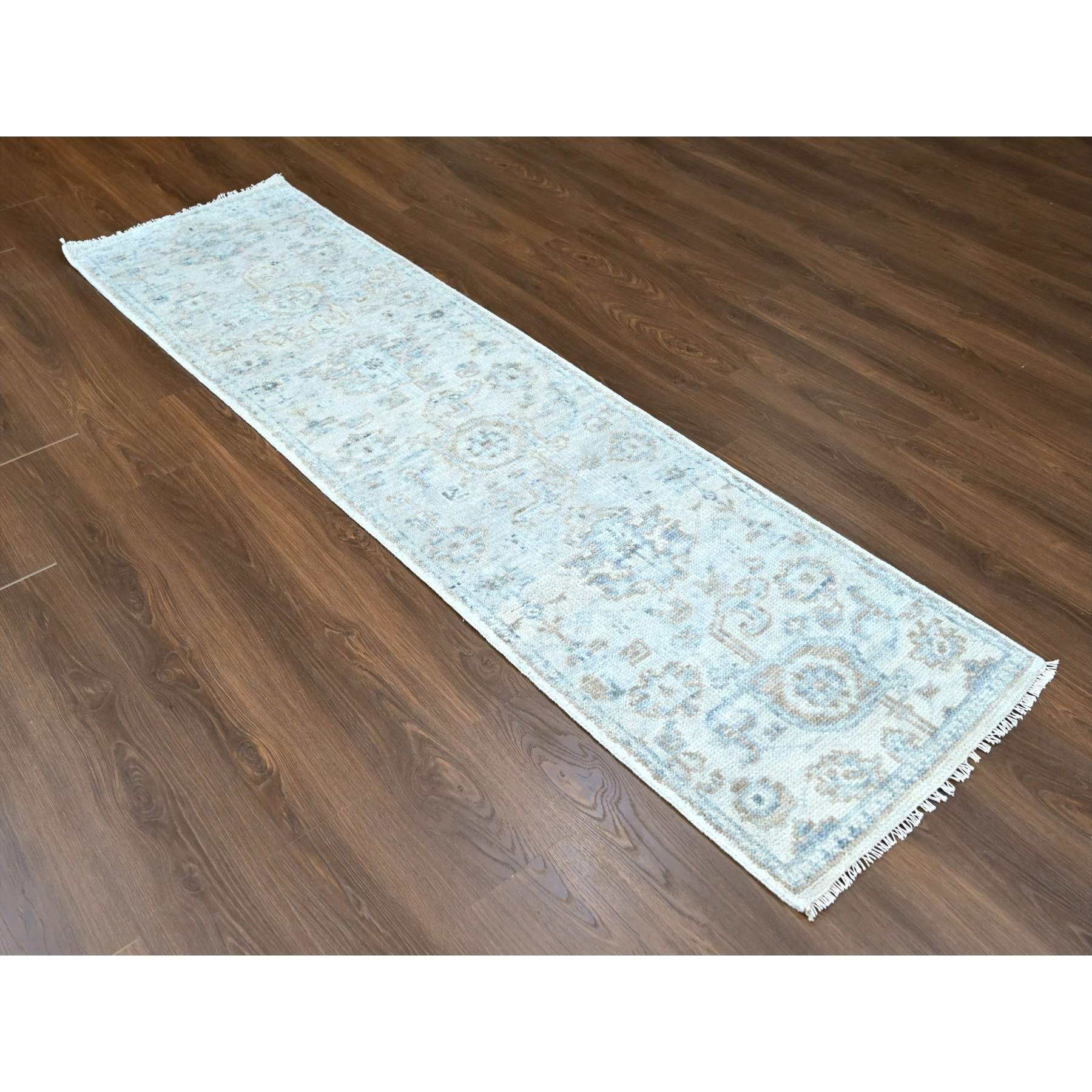 Oushak-And-Peshawar-Hand-Knotted-Rug-51320