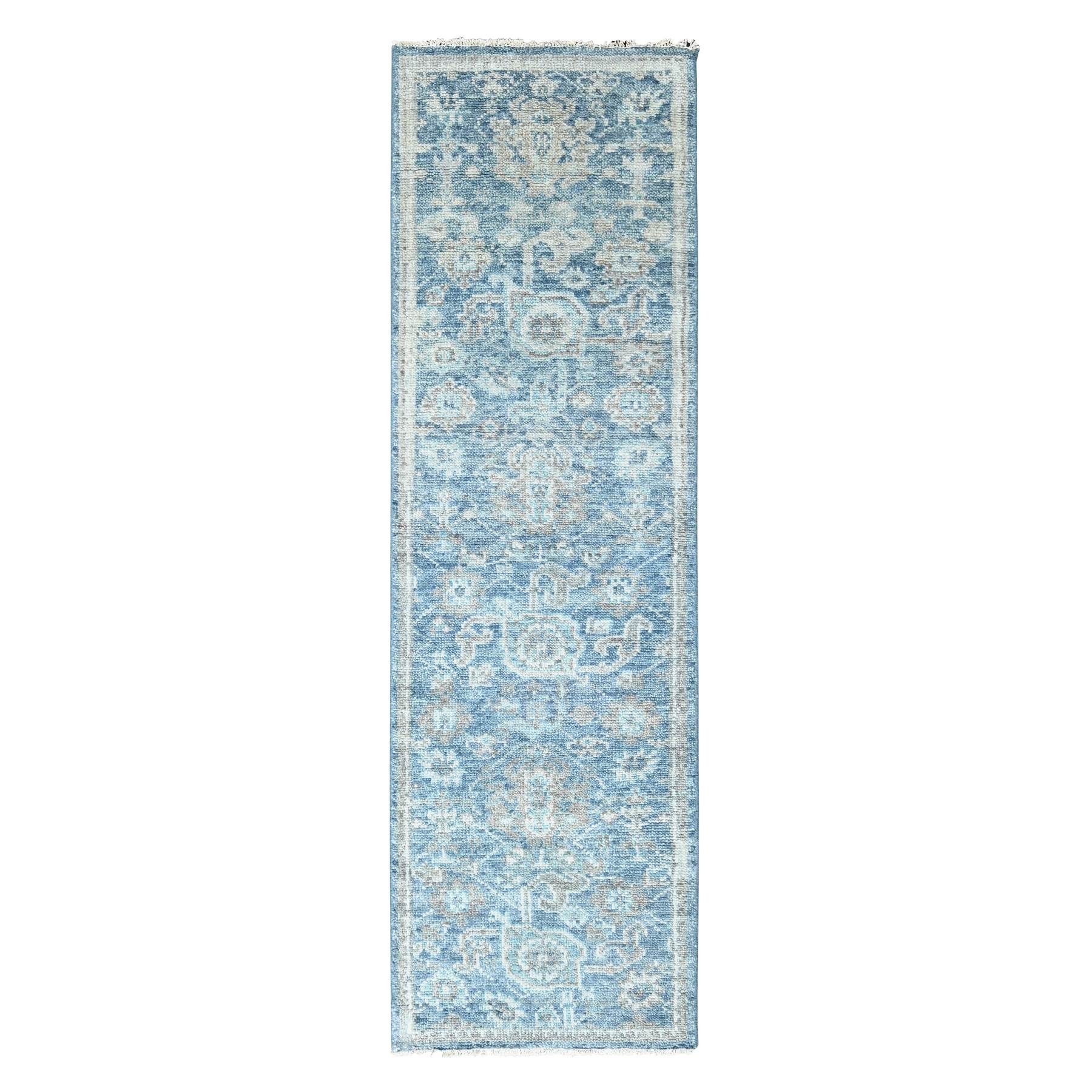 Oushak-And-Peshawar-Hand-Knotted-Rug-51325