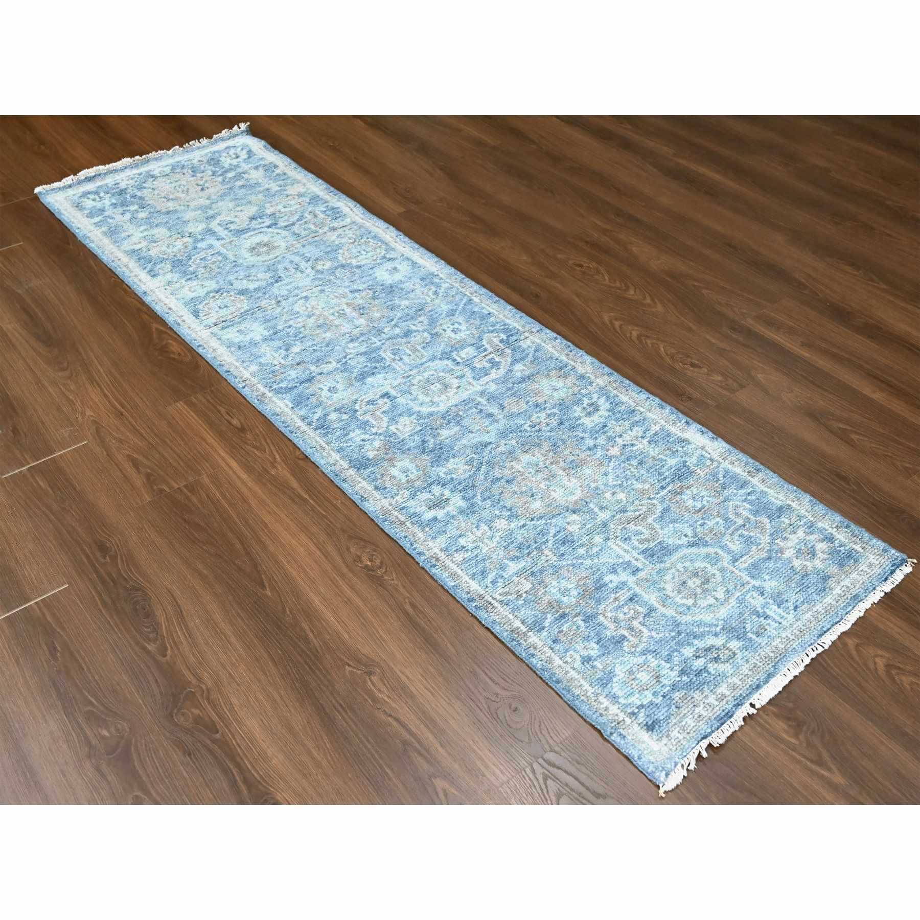 Oushak-And-Peshawar-Hand-Knotted-Rug-51325