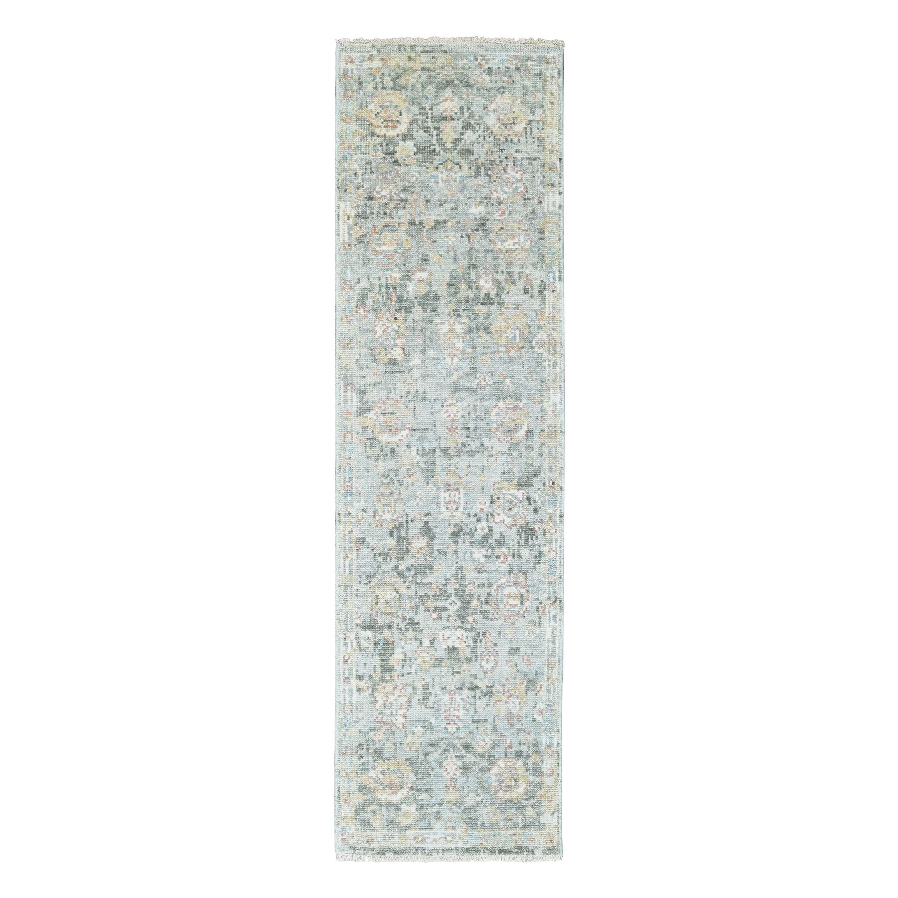 Oushak-And-Peshawar-Hand-Knotted-Rug-51330