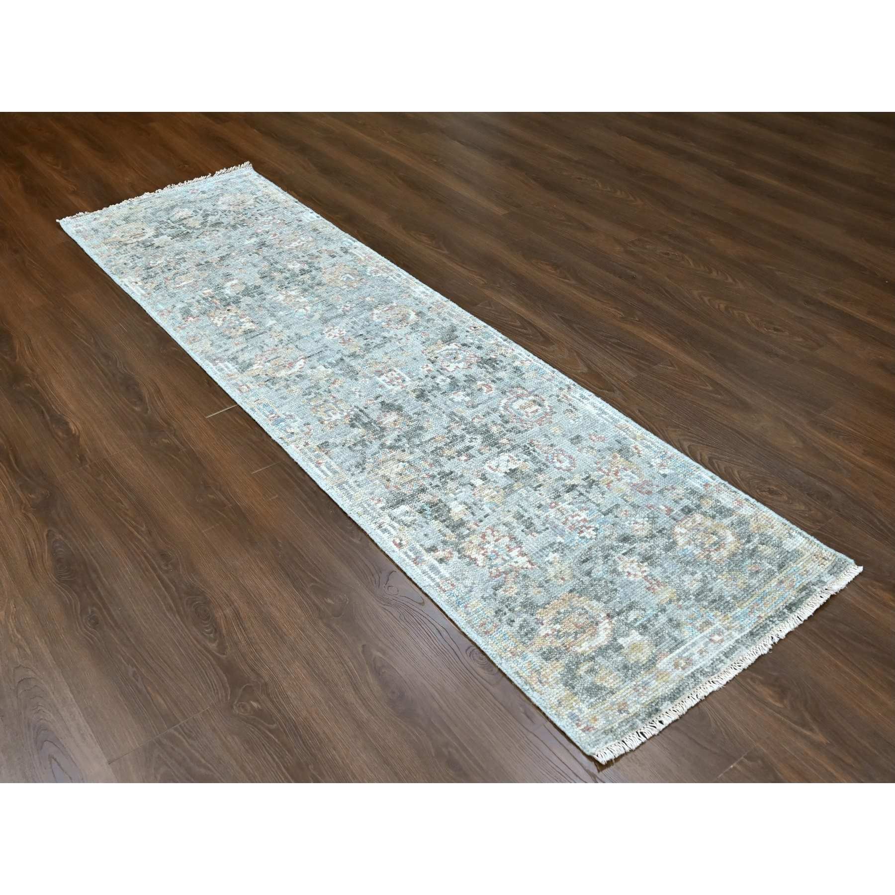 Oushak-And-Peshawar-Hand-Knotted-Rug-51330