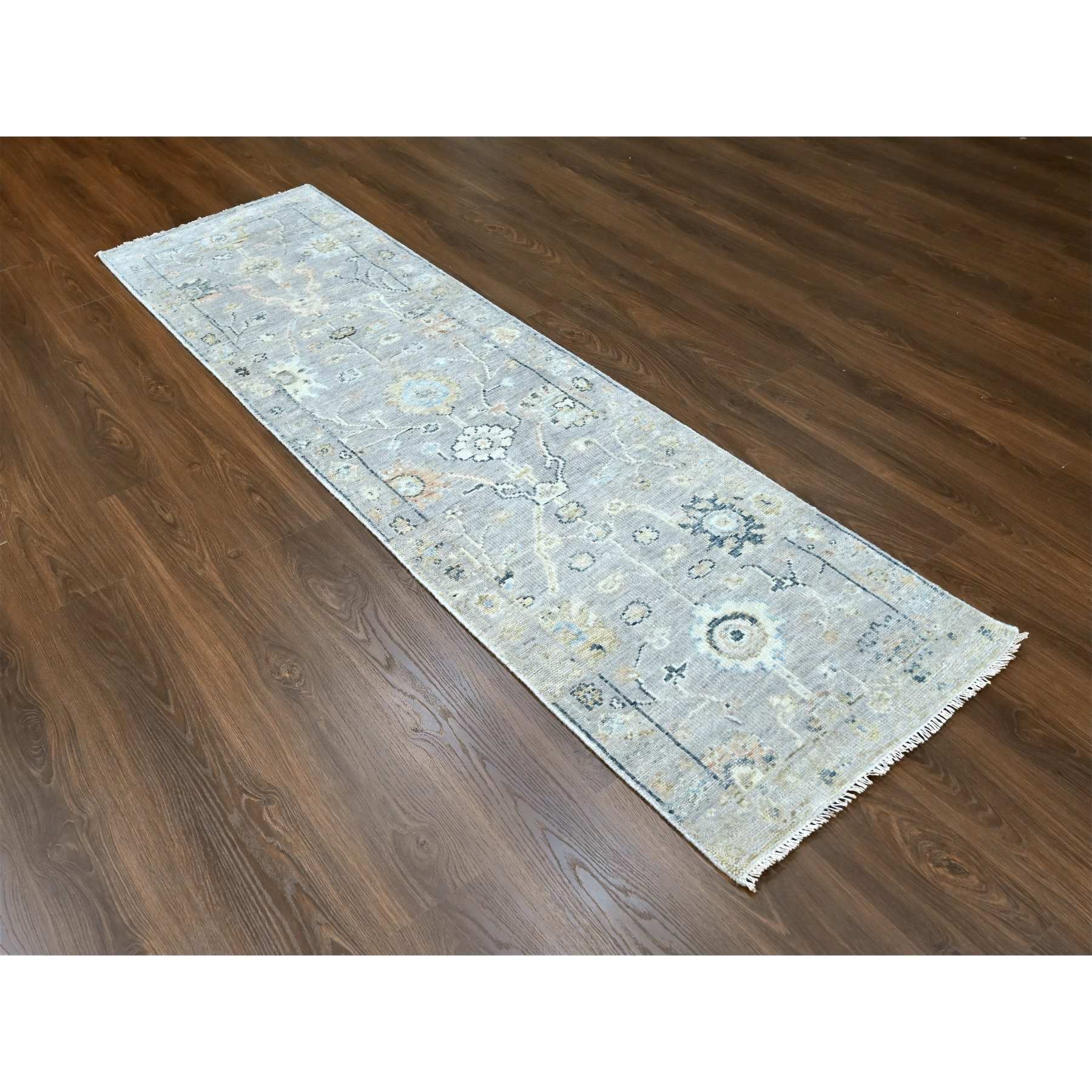 Oushak-And-Peshawar-Hand-Knotted-Rug-51375
