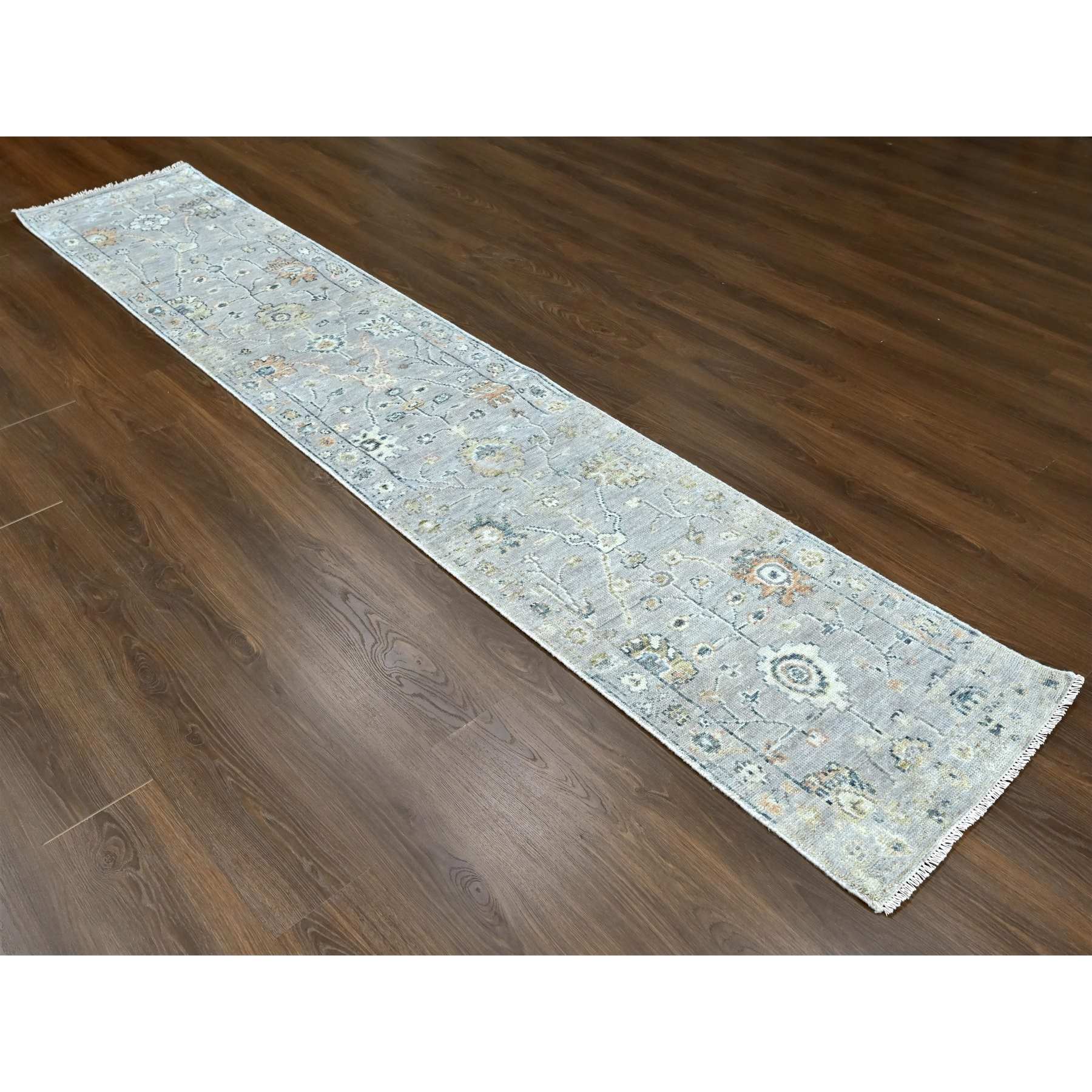 Oushak-And-Peshawar-Hand-Knotted-Rug-51385