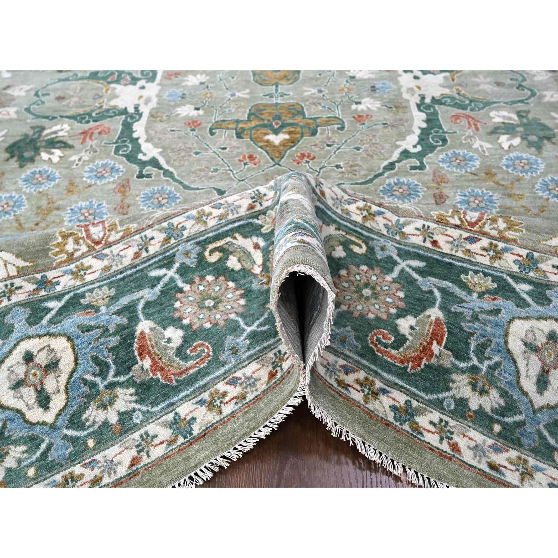 Oushak-And-Peshawar-Hand-Knotted-Rug-51550