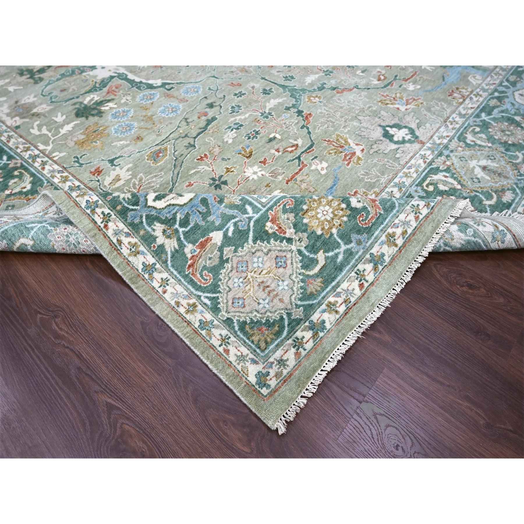 Oushak-And-Peshawar-Hand-Knotted-Rug-51550