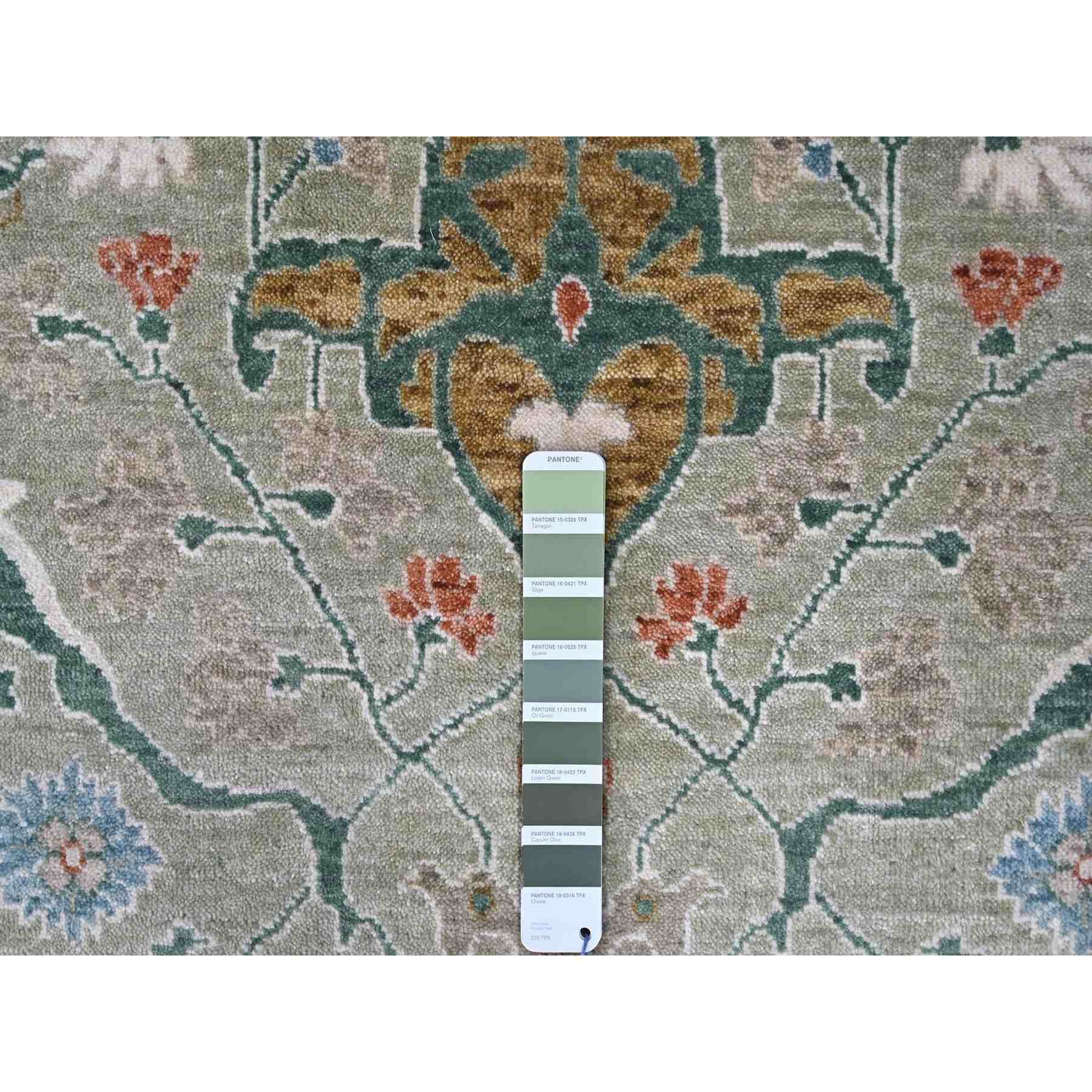 Oushak-And-Peshawar-Hand-Knotted-Rug-51550