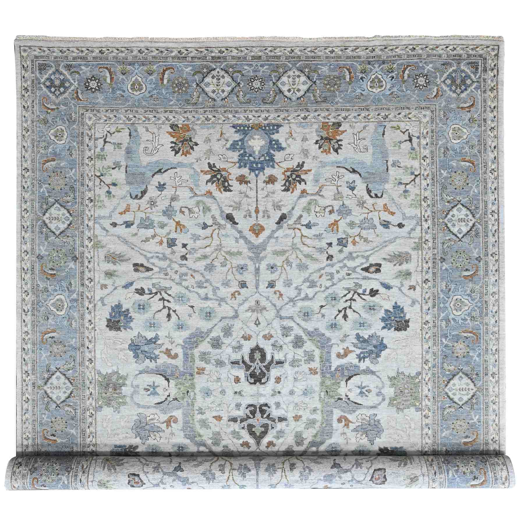 Oushak-And-Peshawar-Hand-Knotted-Rug-51920