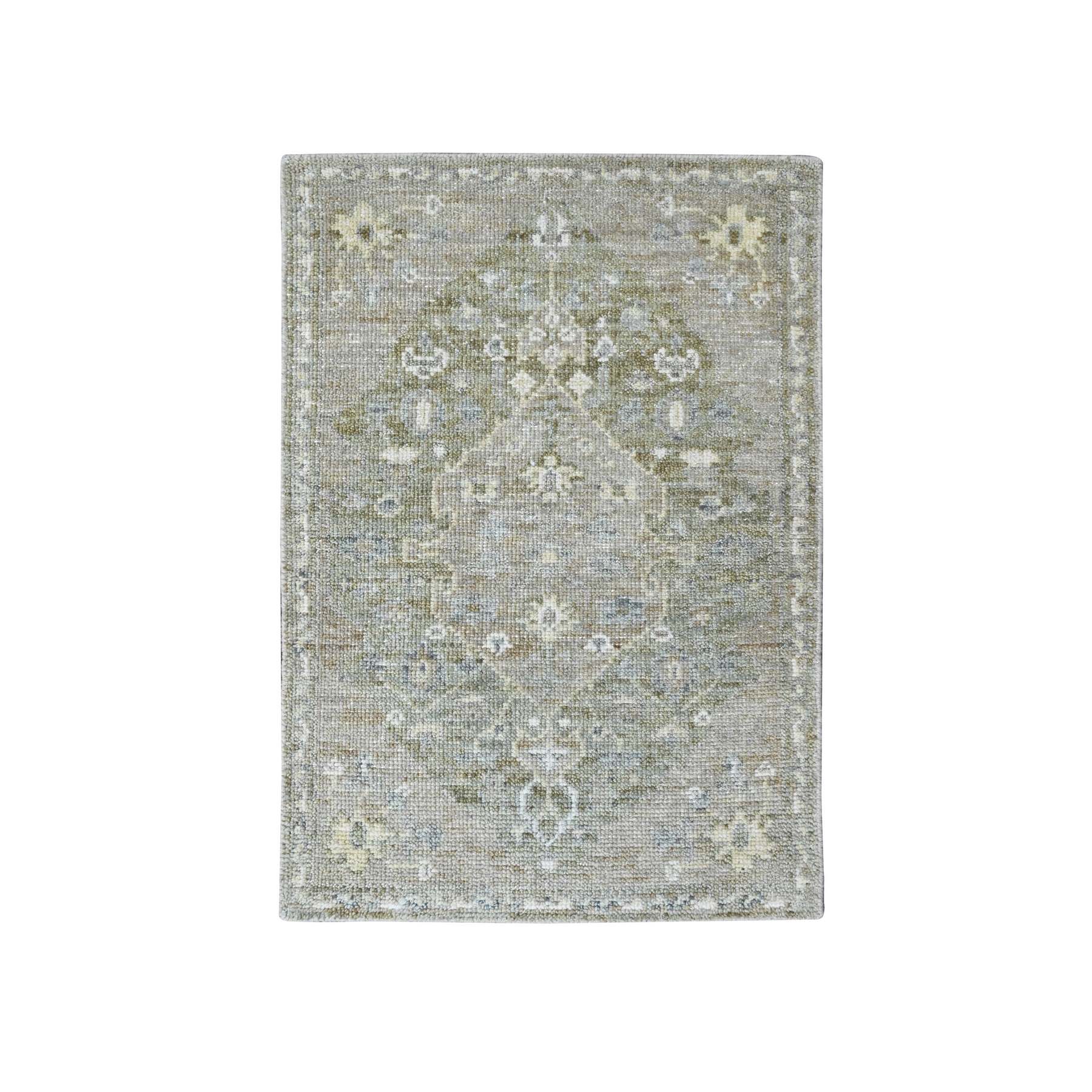 Oushak-And-Peshawar-Hand-Knotted-Rug-51945