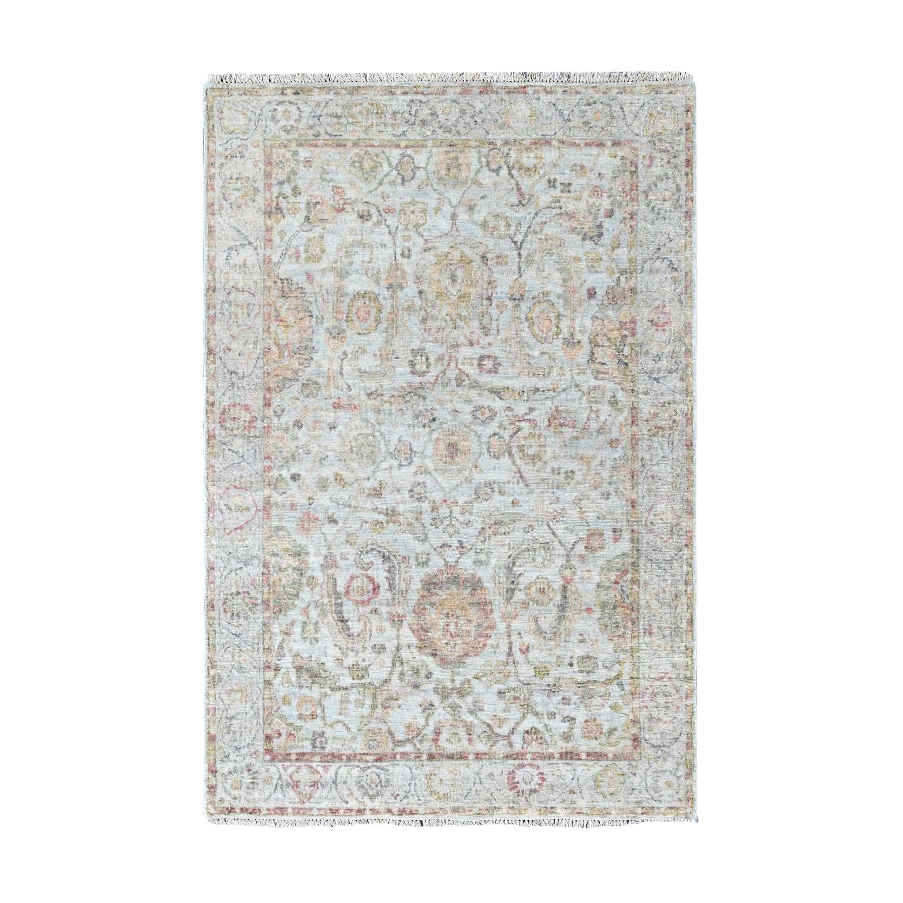Oushak-And-Peshawar-Hand-Knotted-Rug-51950