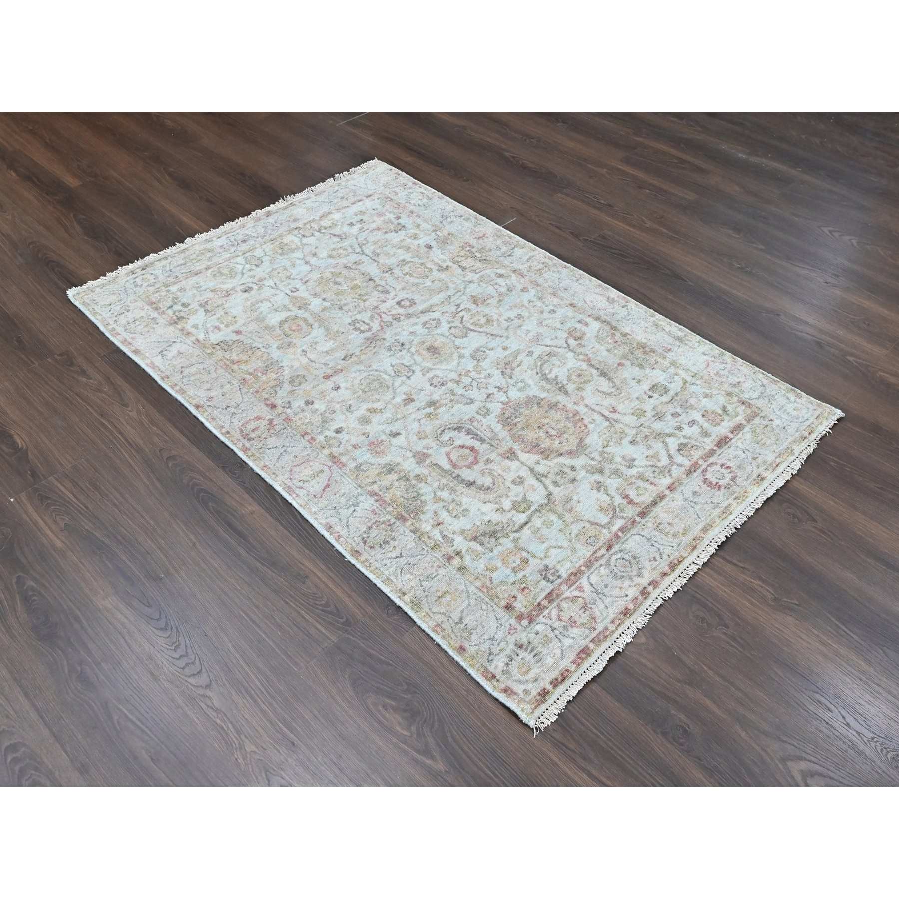 Oushak-And-Peshawar-Hand-Knotted-Rug-51950