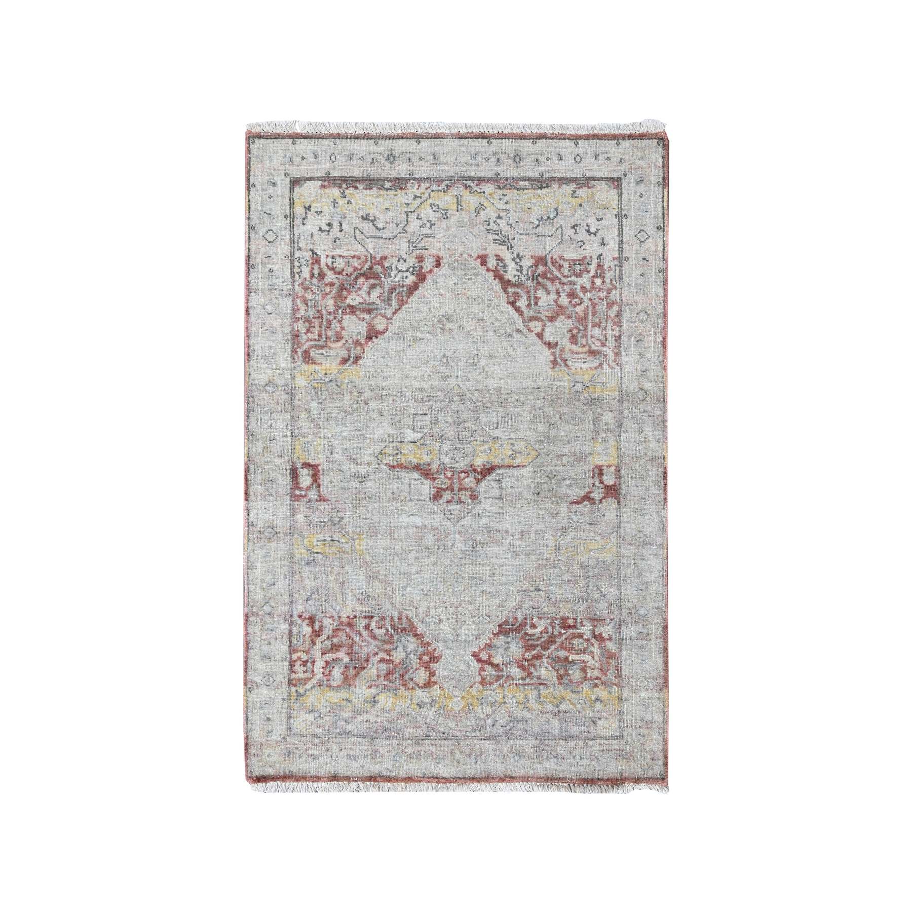Oushak-And-Peshawar-Hand-Knotted-Rug-51955