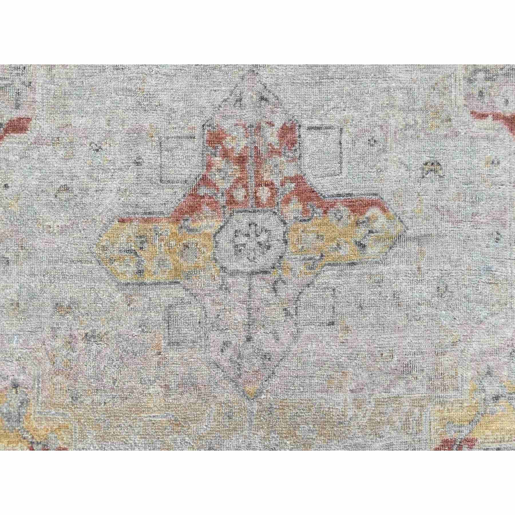 Oushak-And-Peshawar-Hand-Knotted-Rug-51960