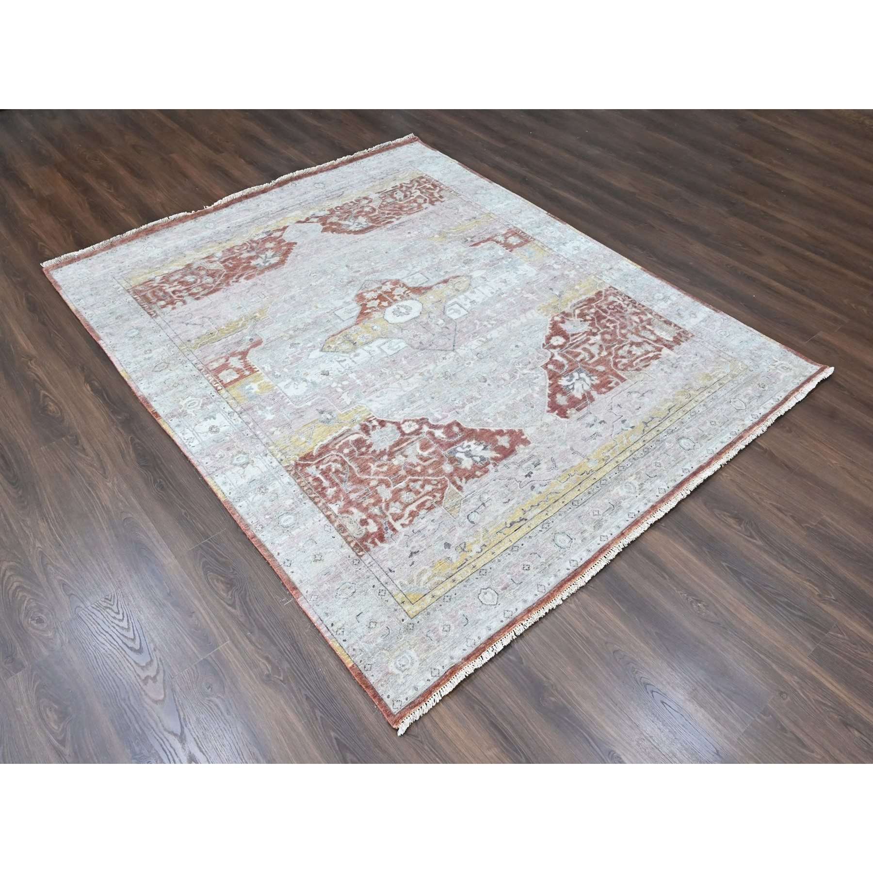 Oushak-And-Peshawar-Hand-Knotted-Rug-51970
