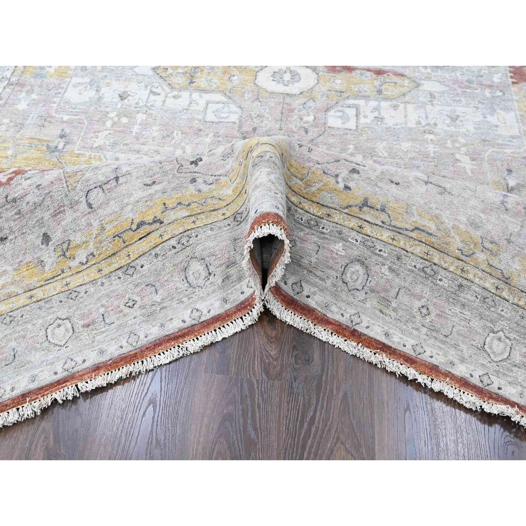 Oushak-And-Peshawar-Hand-Knotted-Rug-51970