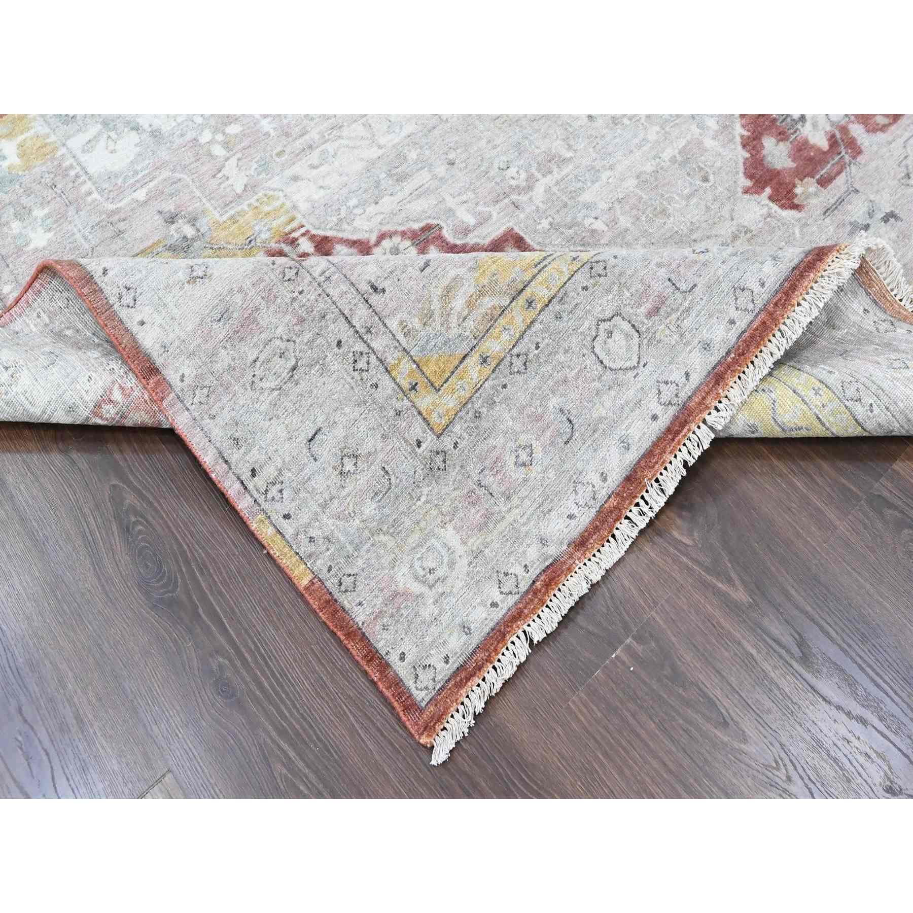 Oushak-And-Peshawar-Hand-Knotted-Rug-51970