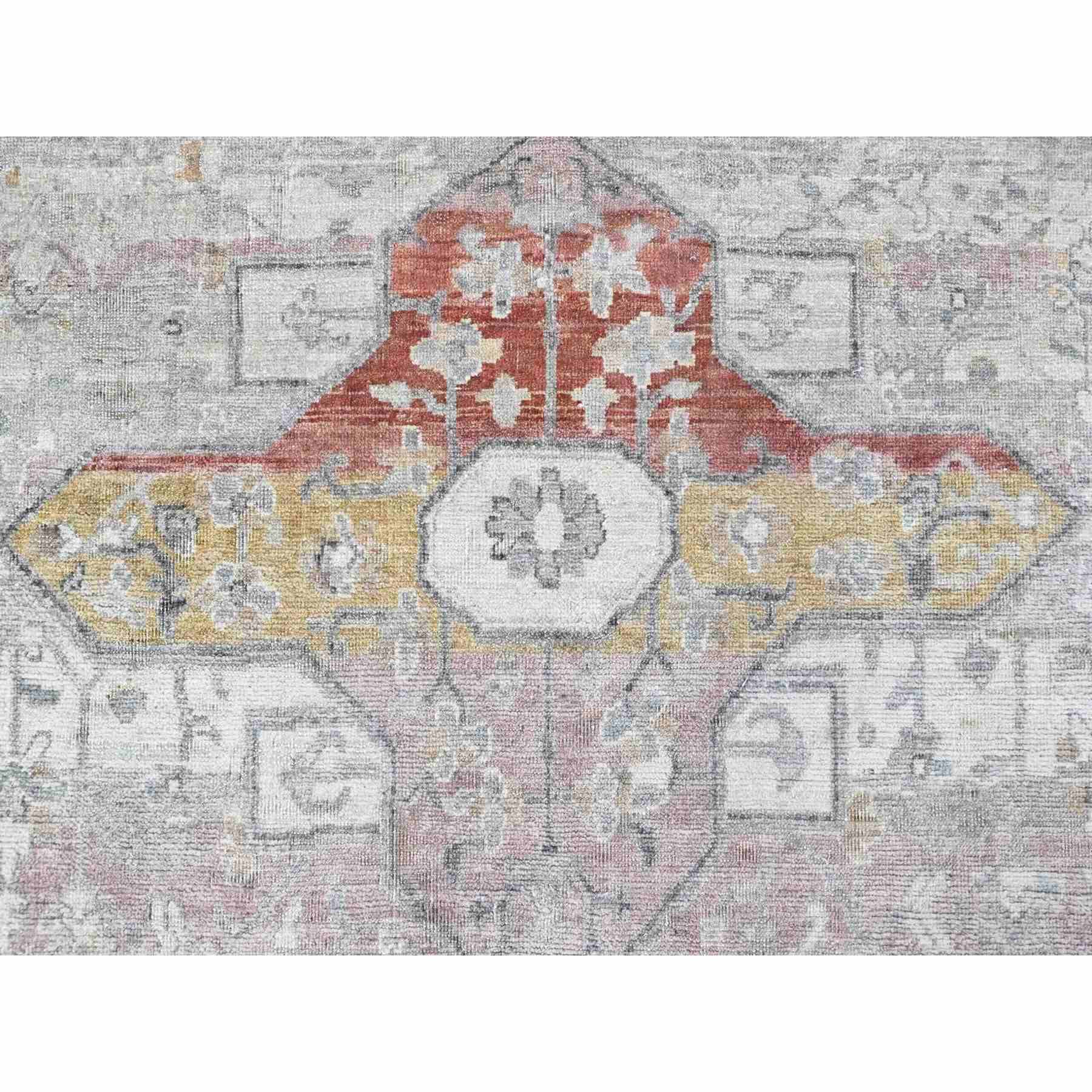 Oushak-And-Peshawar-Hand-Knotted-Rug-51970