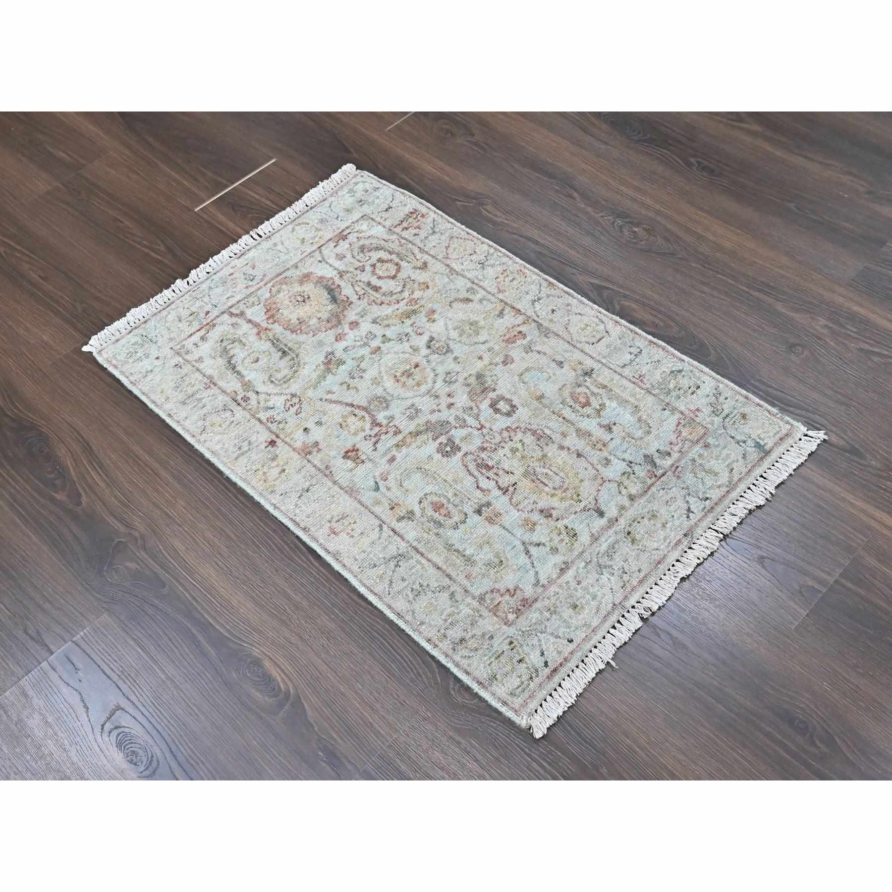Oushak-And-Peshawar-Hand-Knotted-Rug-51990