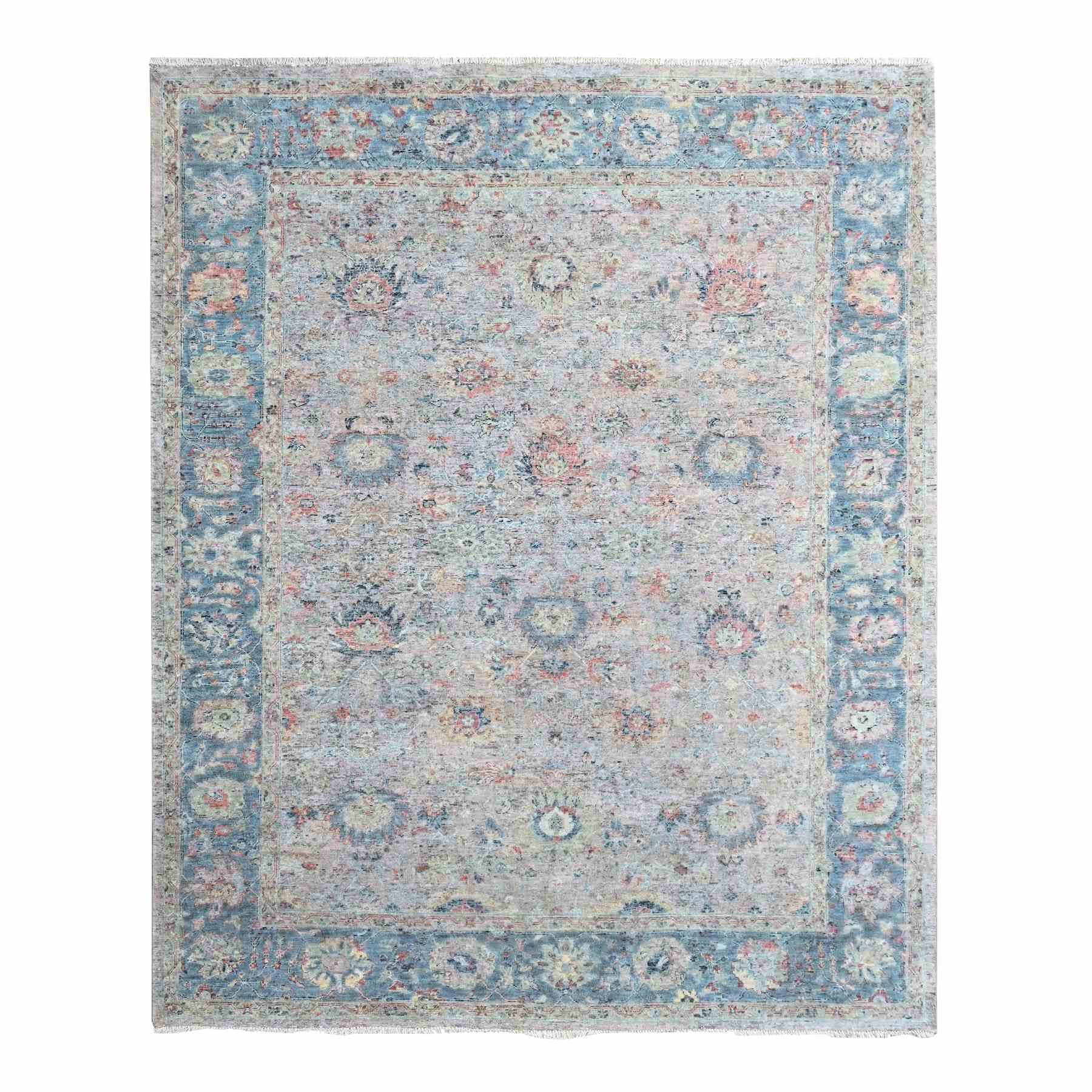 Oushak-And-Peshawar-Hand-Knotted-Rug-52000