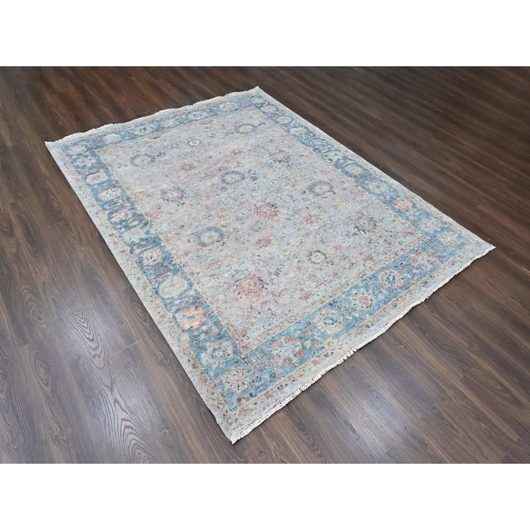 Oushak-And-Peshawar-Hand-Knotted-Rug-52000