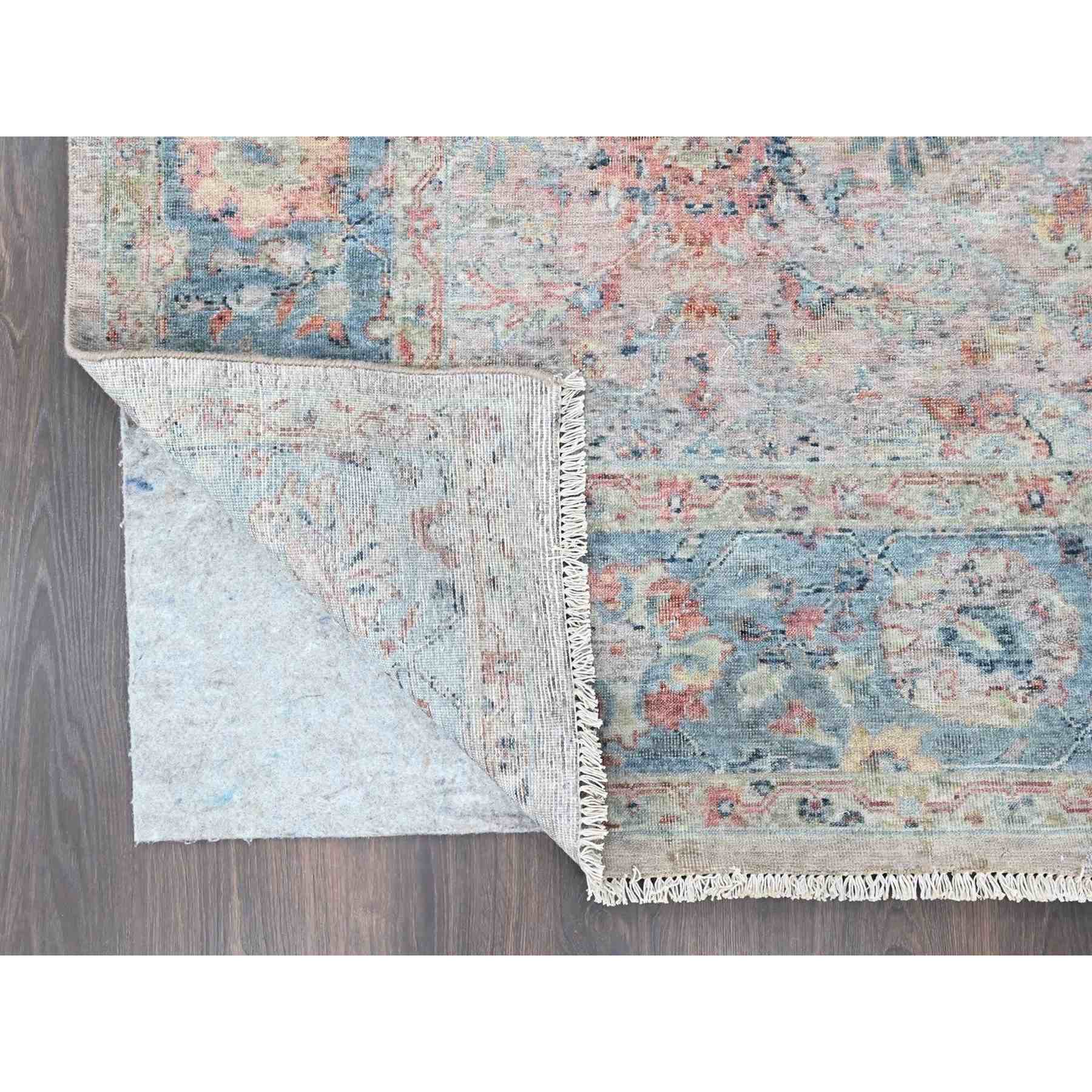 Oushak-And-Peshawar-Hand-Knotted-Rug-52000