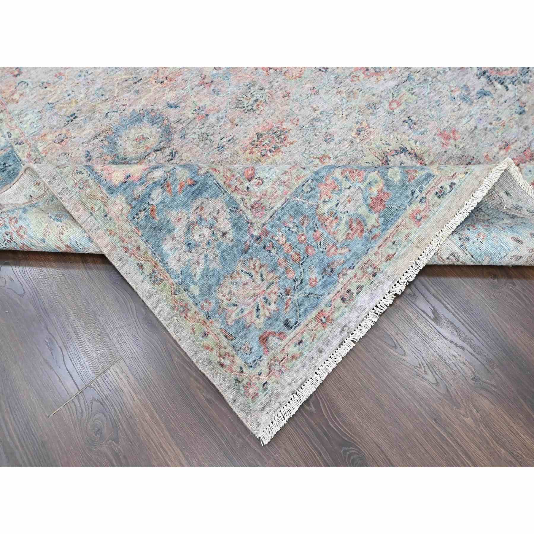 Oushak-And-Peshawar-Hand-Knotted-Rug-52000