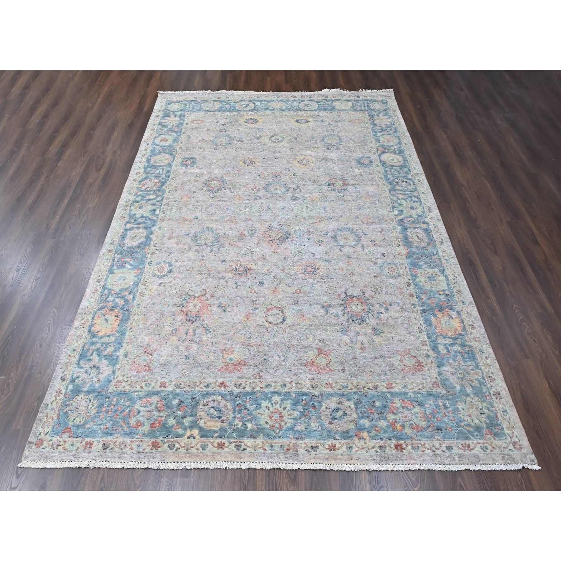Oushak-And-Peshawar-Hand-Knotted-Rug-52005