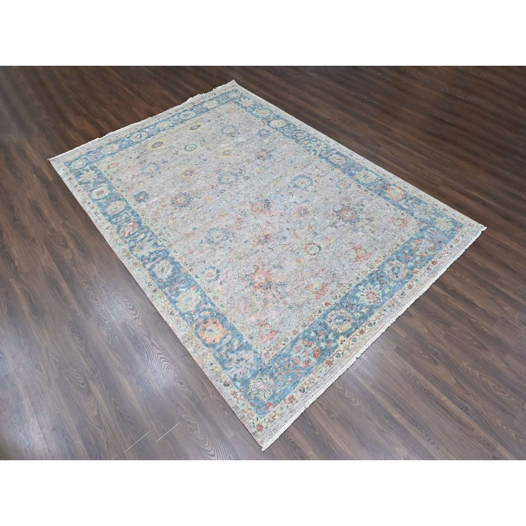 Oushak-And-Peshawar-Hand-Knotted-Rug-52005