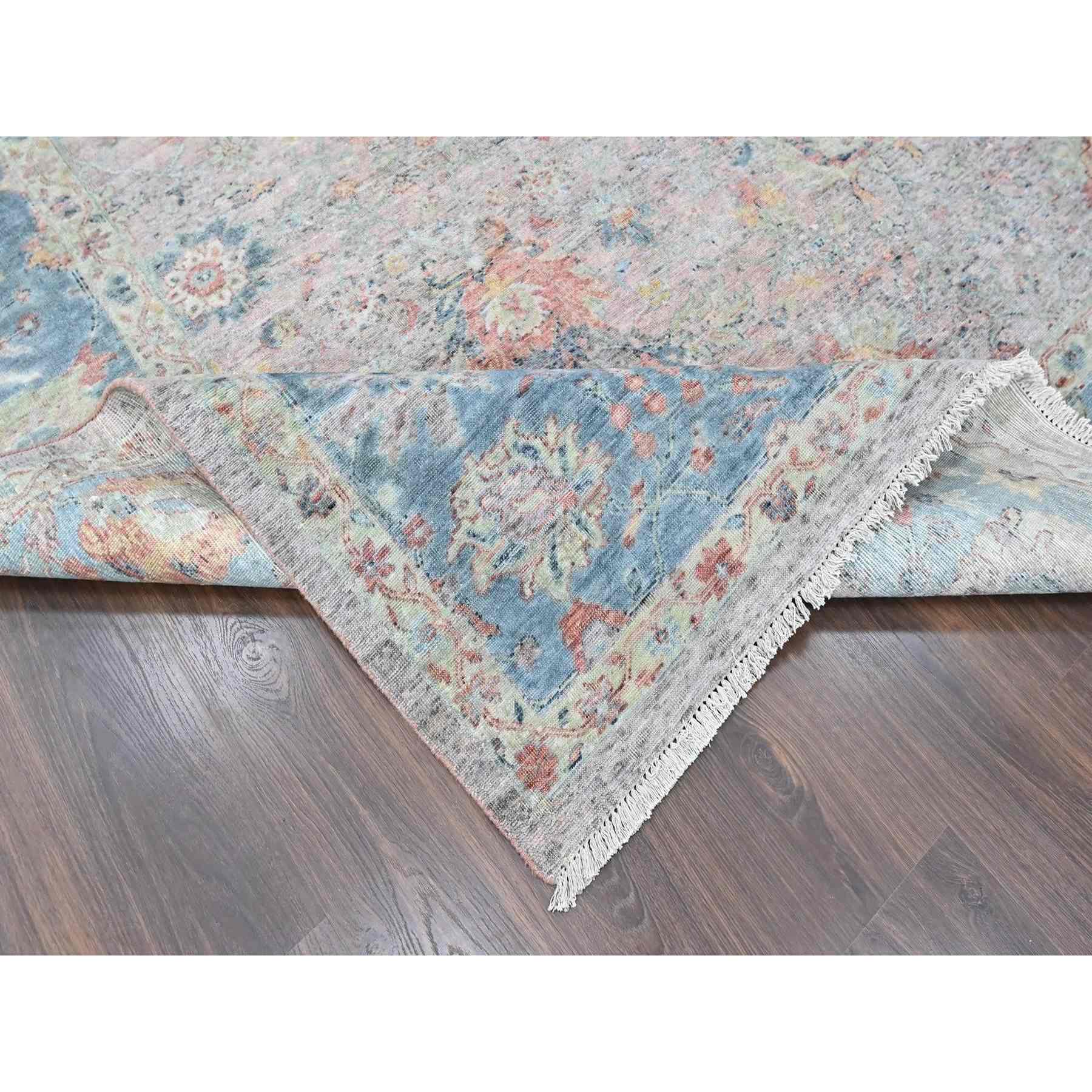 Oushak-And-Peshawar-Hand-Knotted-Rug-52005
