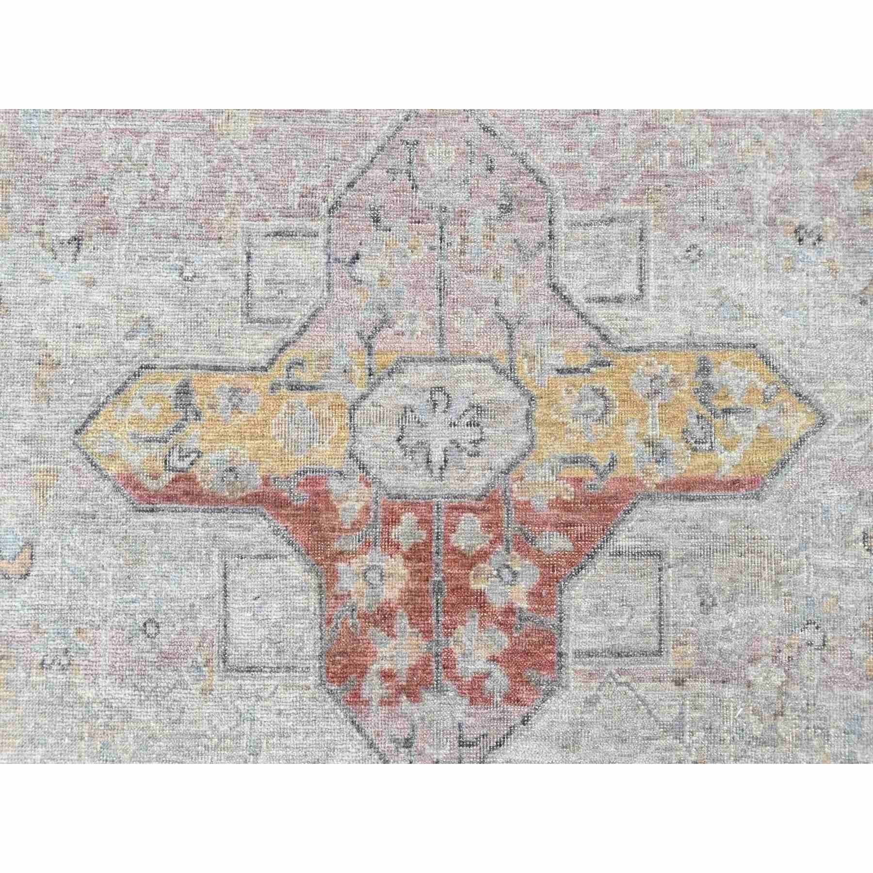 Oushak-And-Peshawar-Hand-Knotted-Rug-52010
