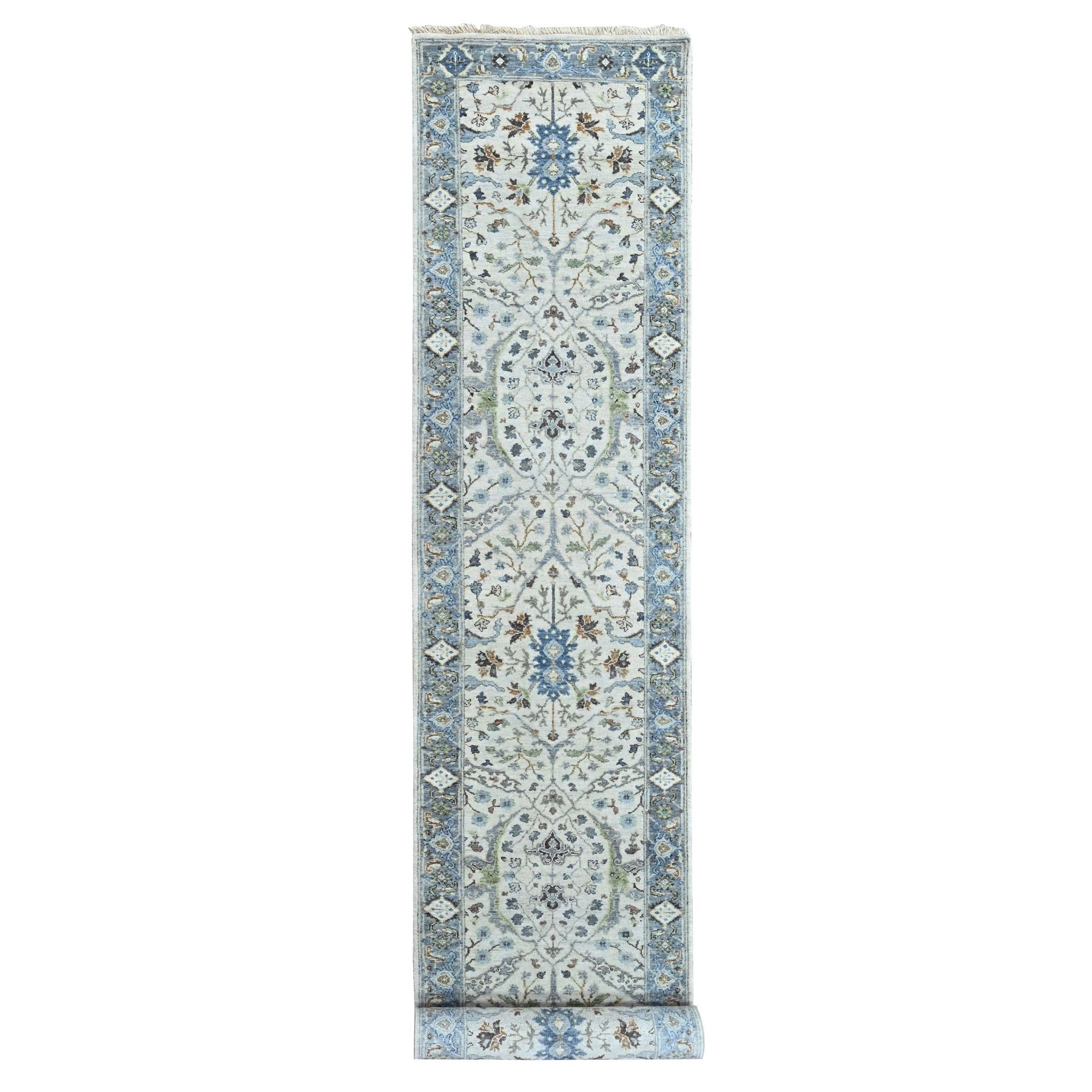 Oushak-And-Peshawar-Hand-Knotted-Rug-52030