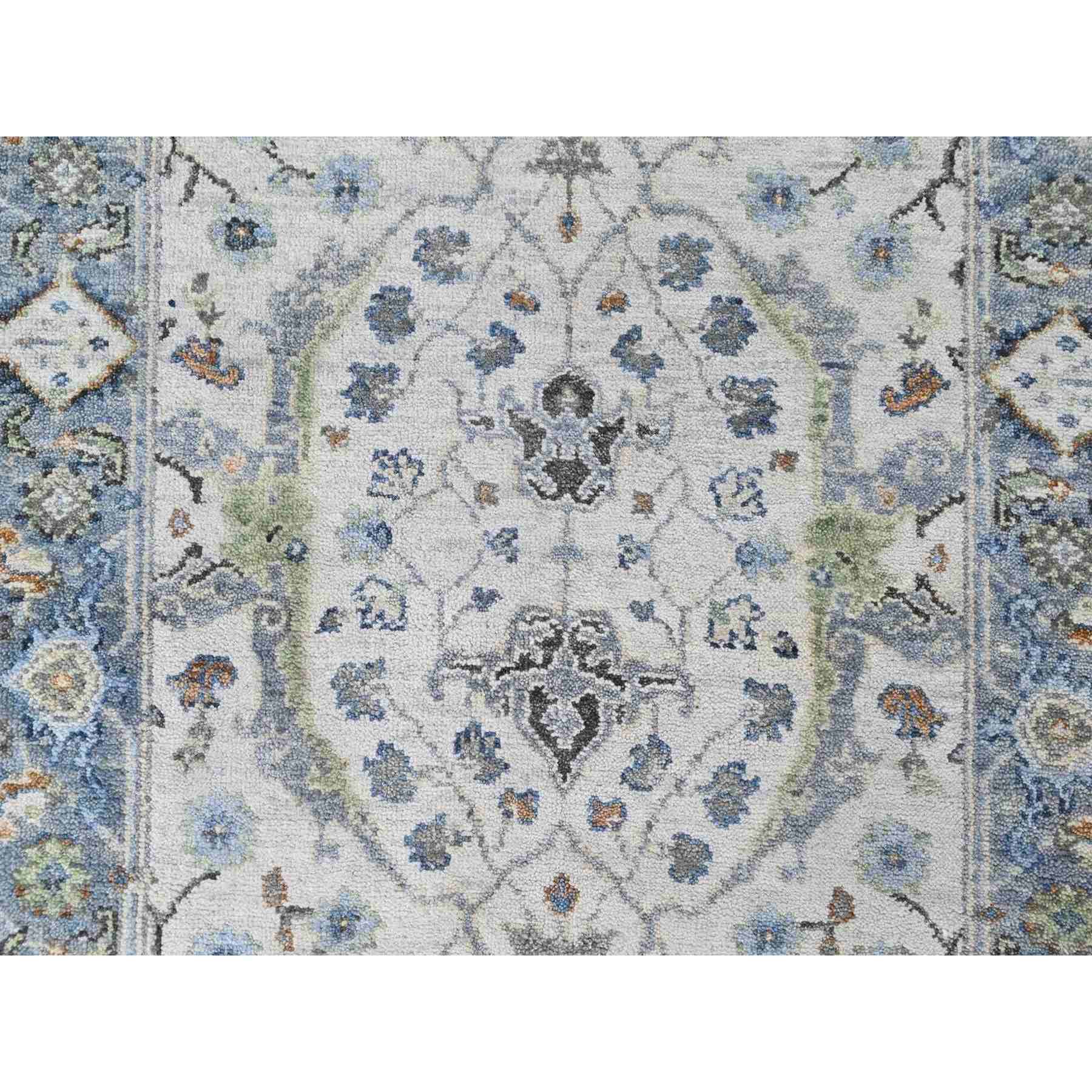 Oushak-And-Peshawar-Hand-Knotted-Rug-52030
