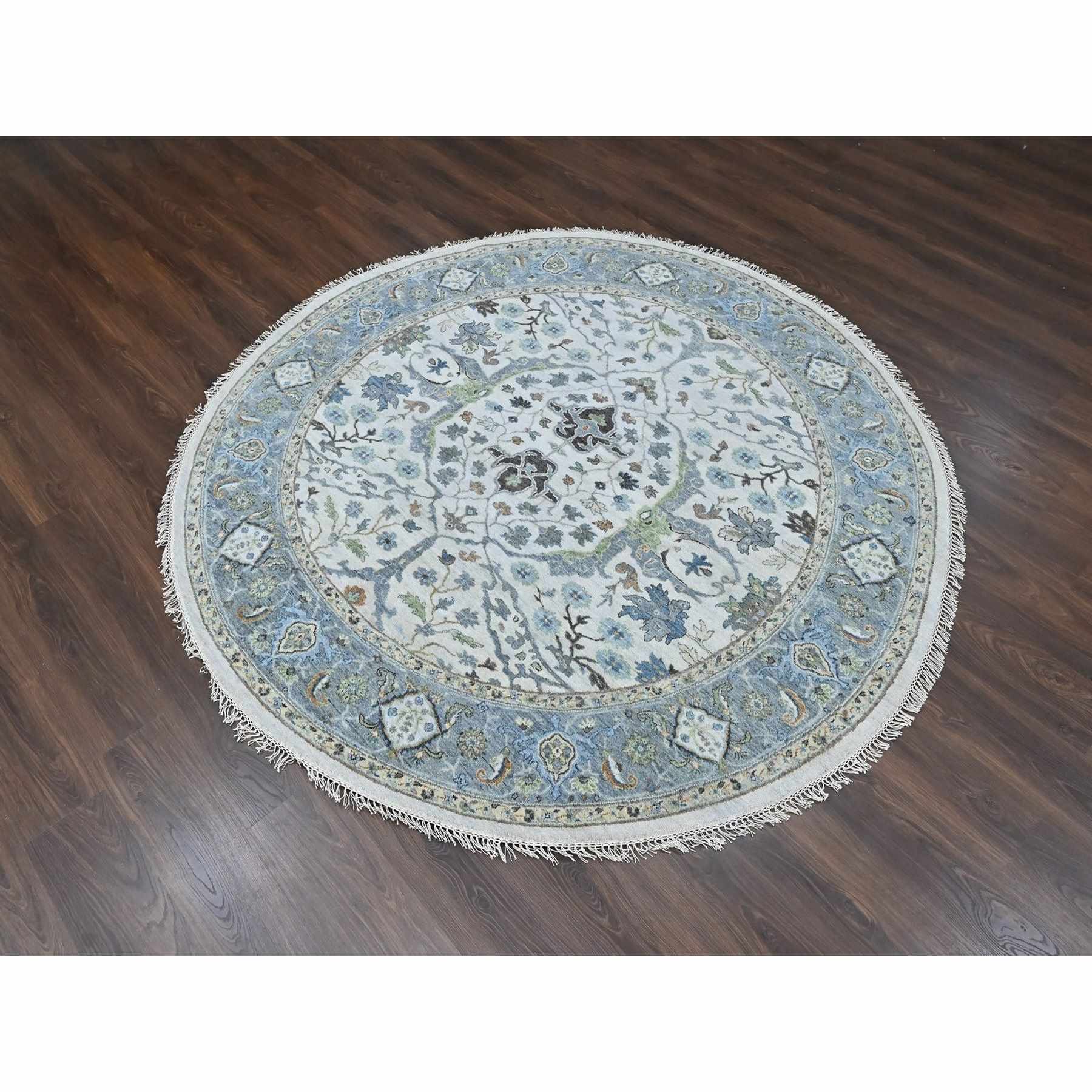 Oushak-And-Peshawar-Hand-Knotted-Rug-52040