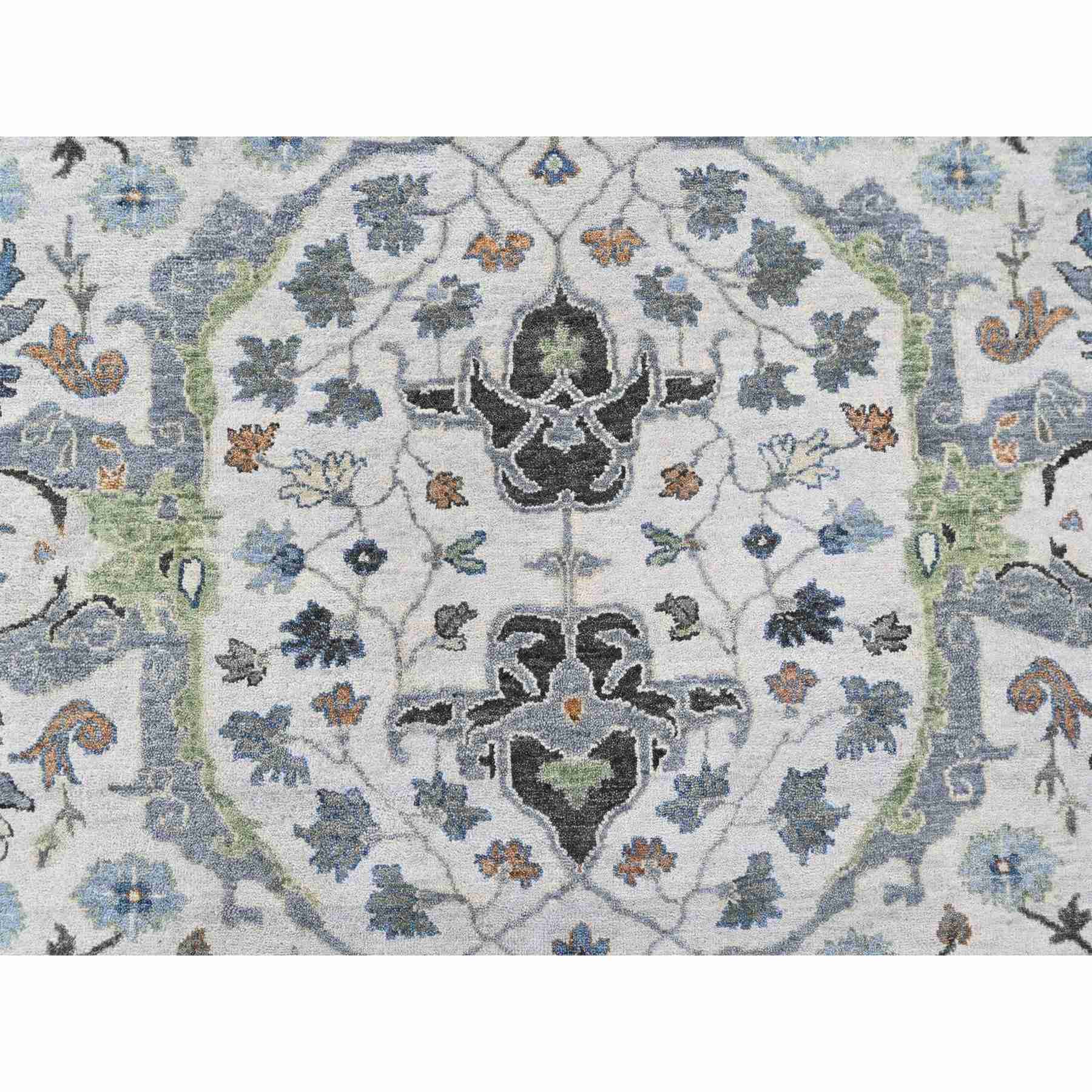 Oushak-And-Peshawar-Hand-Knotted-Rug-52040
