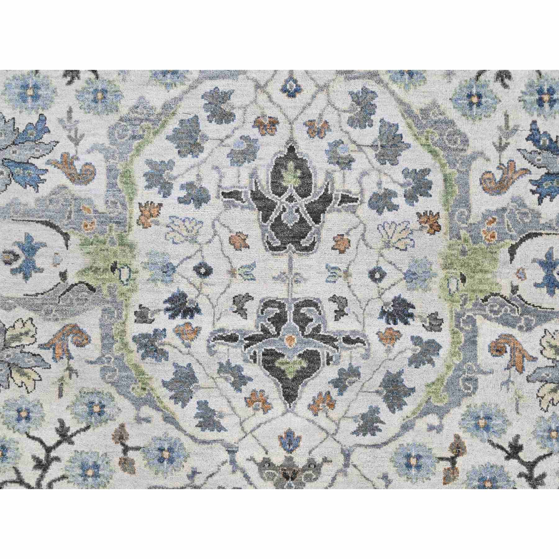 Oushak-And-Peshawar-Hand-Knotted-Rug-52070