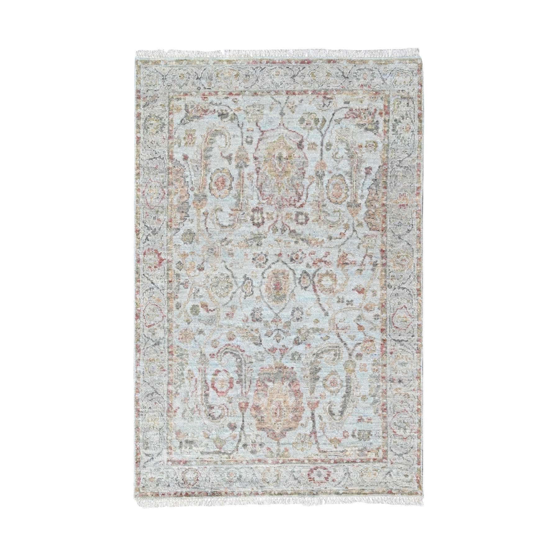 Oushak-And-Peshawar-Hand-Knotted-Rug-52075