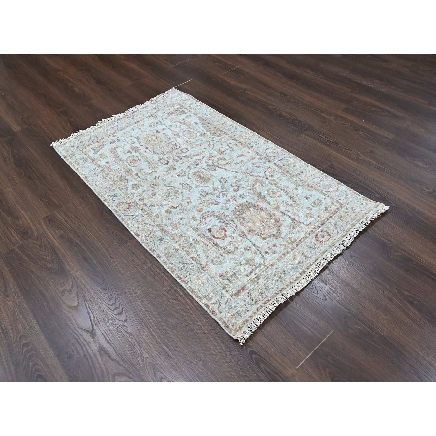 Oushak-And-Peshawar-Hand-Knotted-Rug-52075