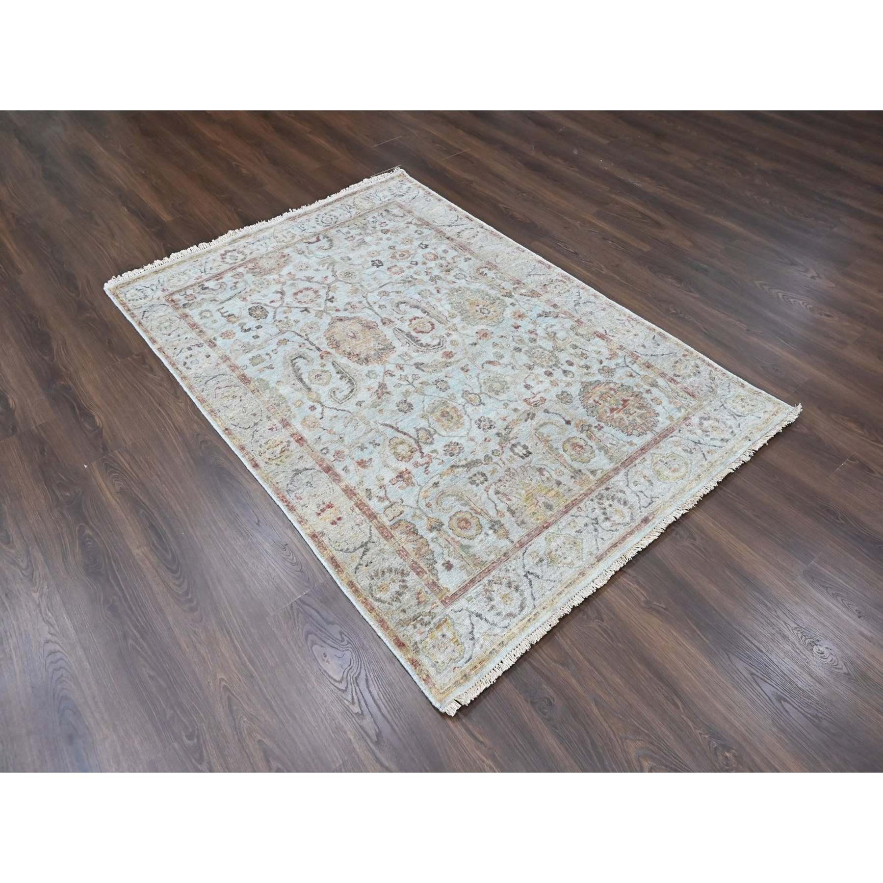 Oushak-And-Peshawar-Hand-Knotted-Rug-52080