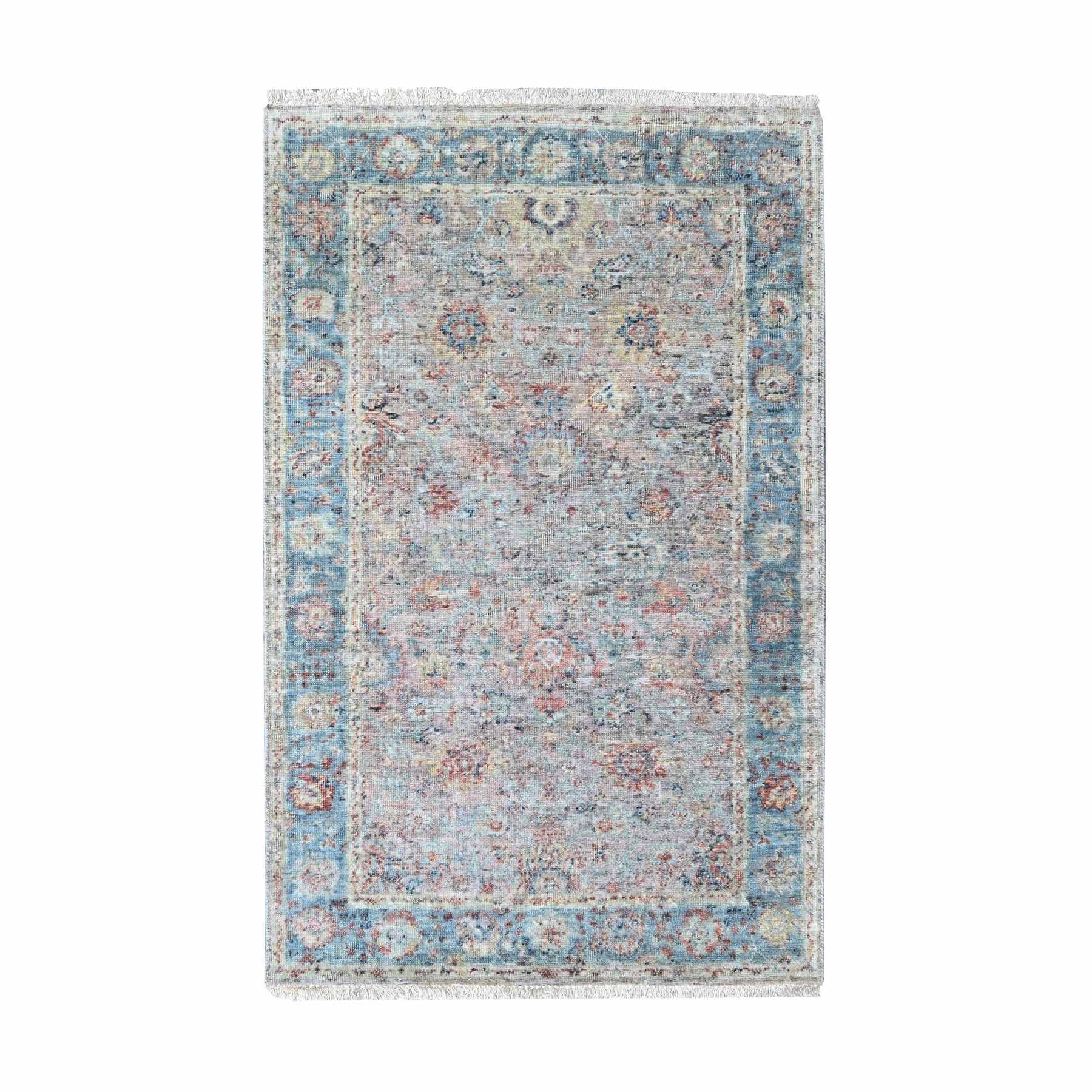 Oushak-And-Peshawar-Hand-Knotted-Rug-52090