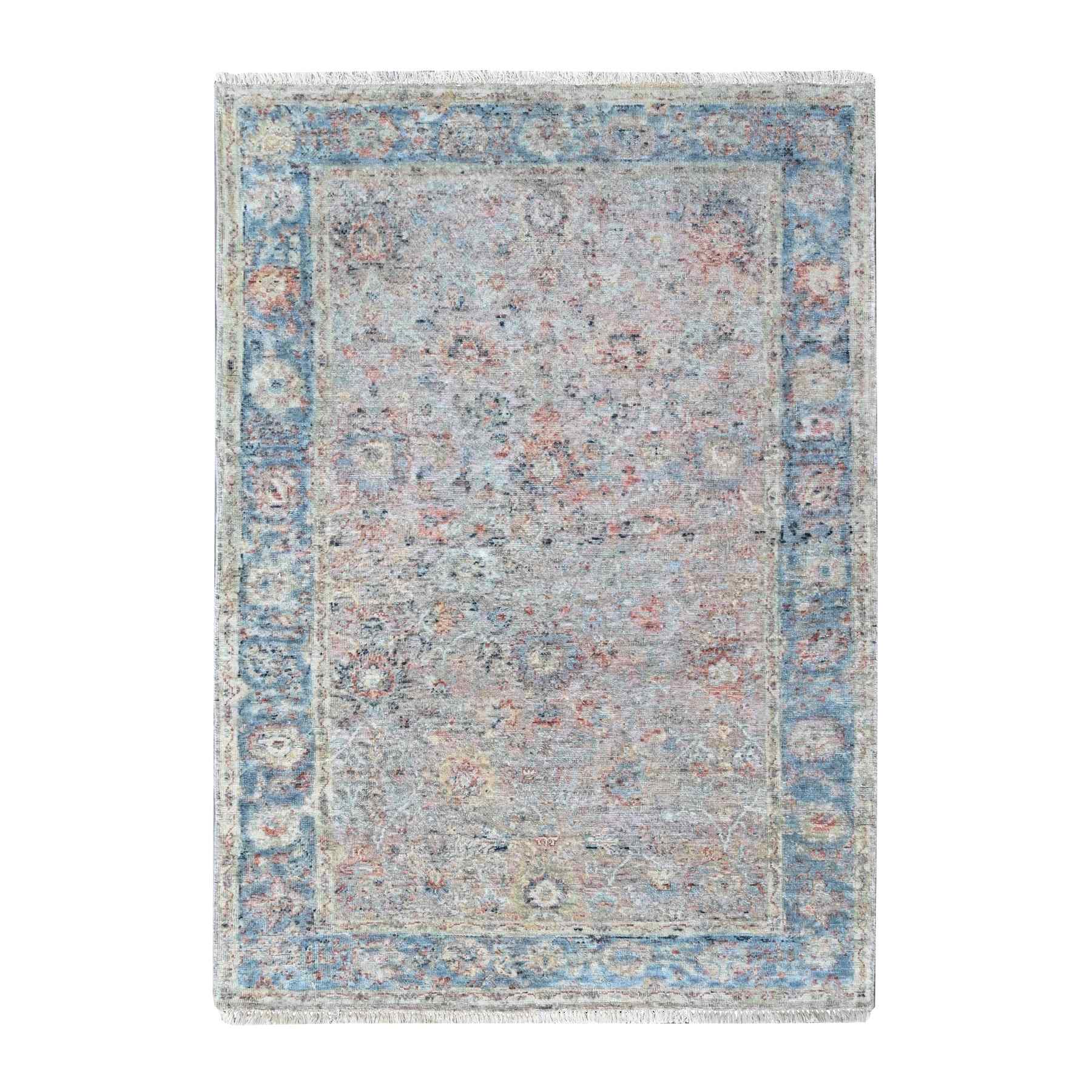 Oushak-And-Peshawar-Hand-Knotted-Rug-52095