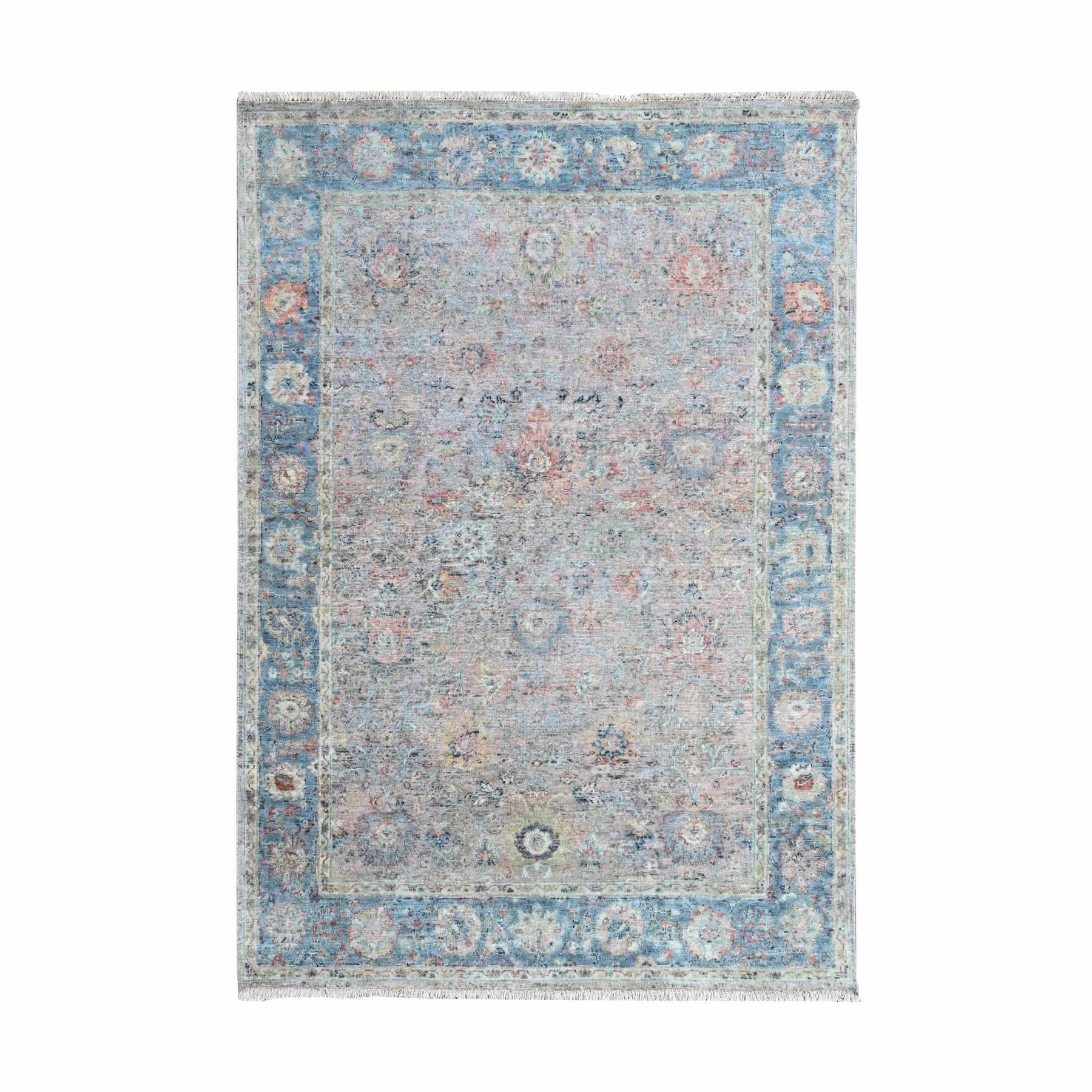 Oushak-And-Peshawar-Hand-Knotted-Rug-52100